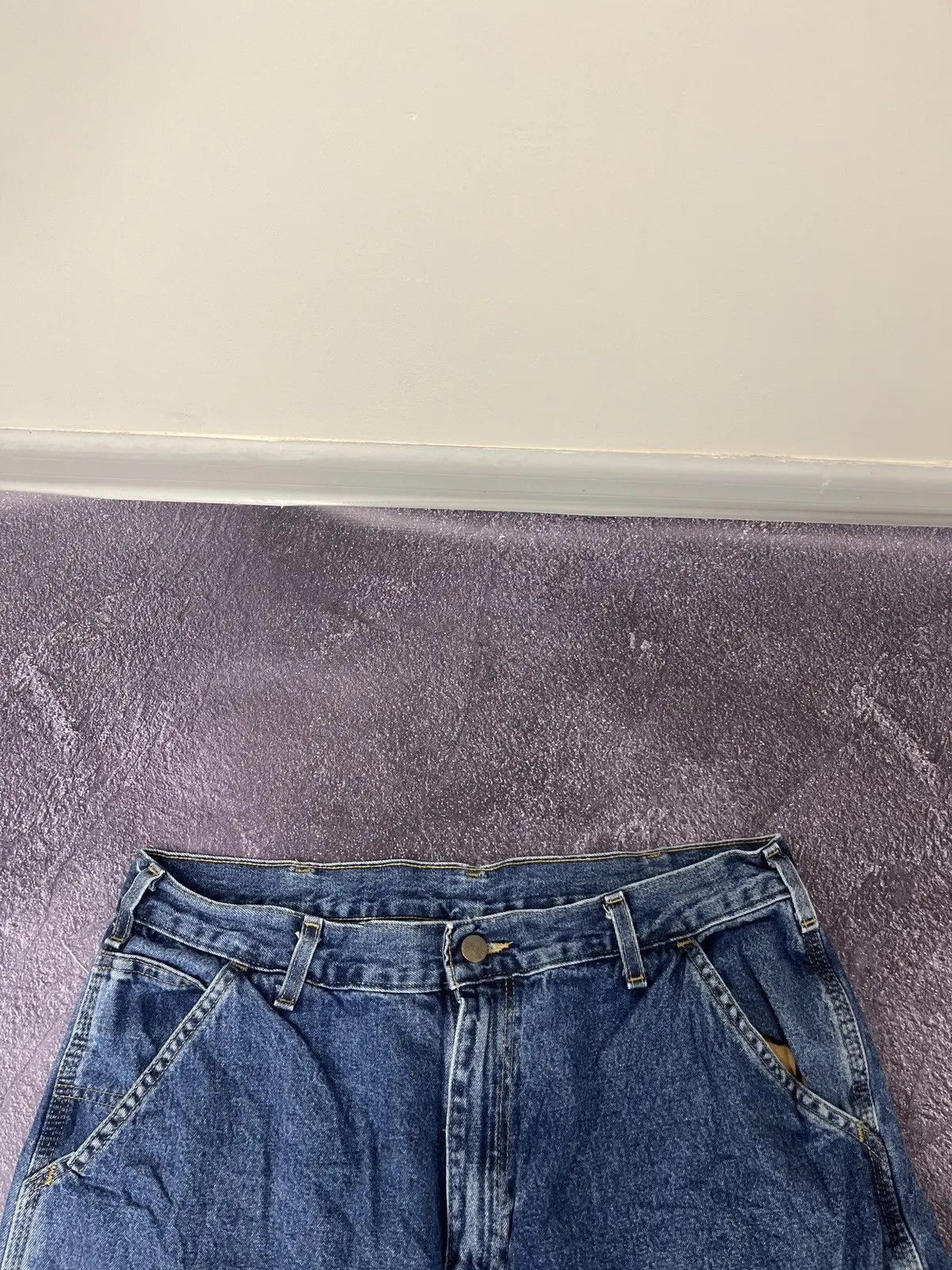 Carhartt × Vintage Vintage Carhartt Blue Denim Dungaree Fit Hype Baggy Jeans Size US 36 / EU 52 - 8 Thumbnail
