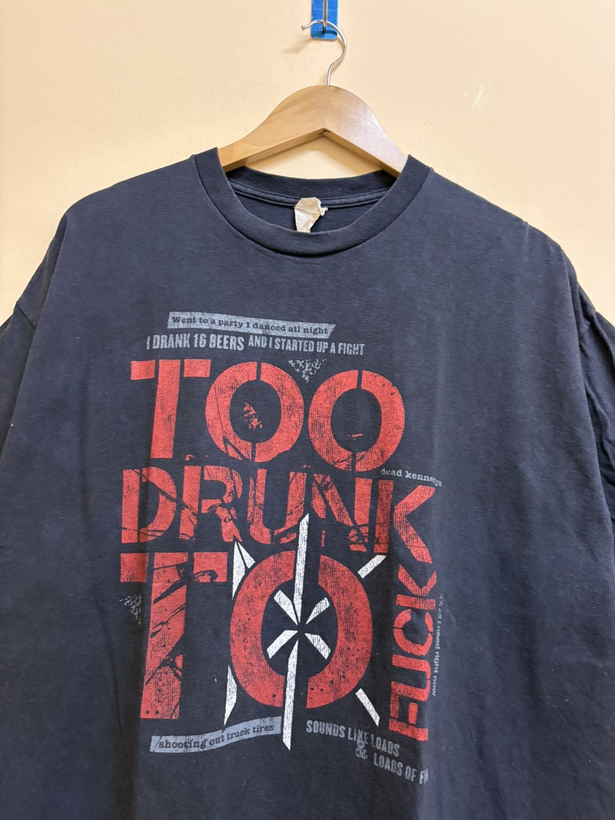 Band Tees Vintage Dead Kennedys Punk Band Too Drunk To Fuck Tee Size US XL / EU 56 / 4 - 2 Thumbnail