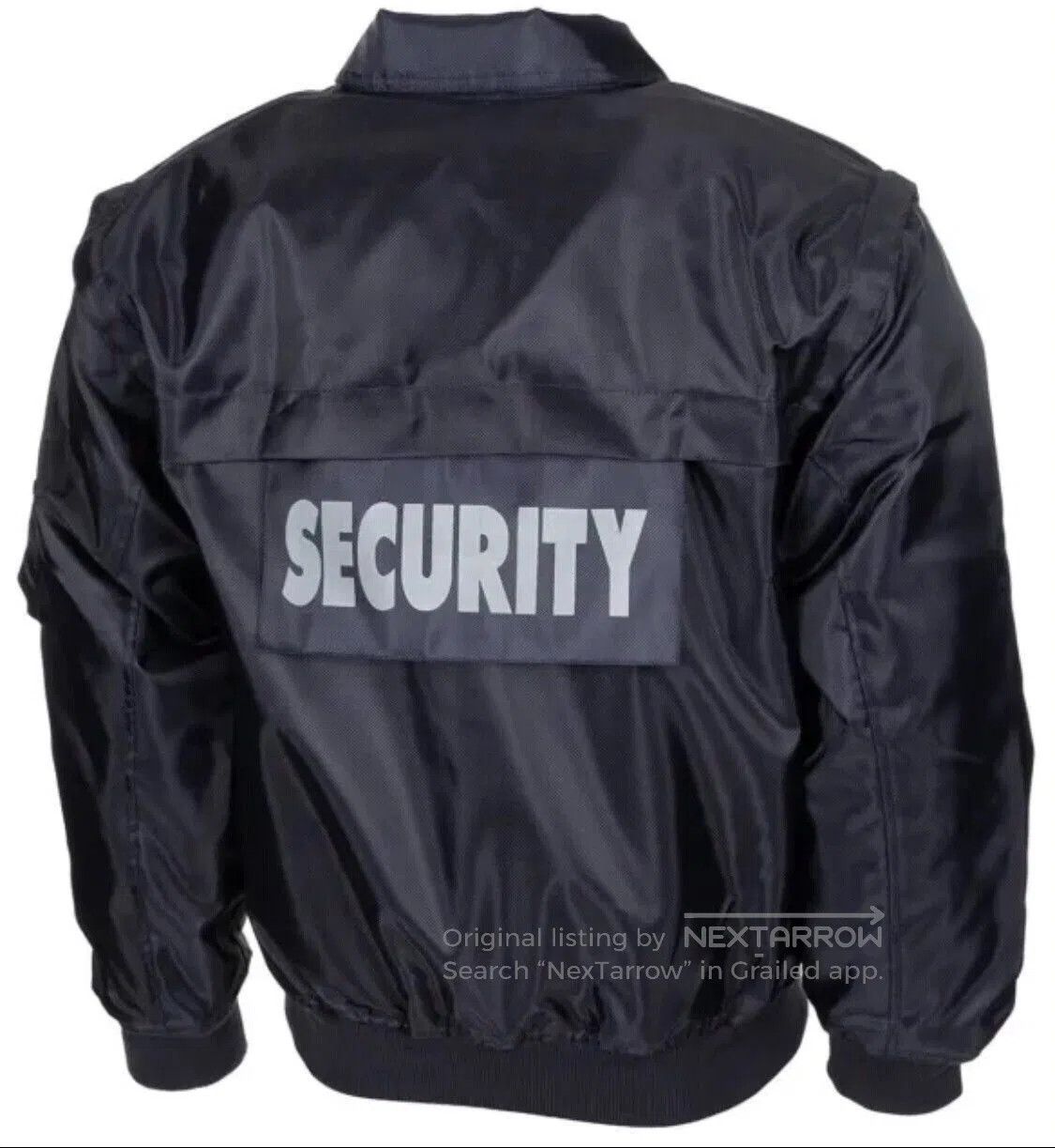 Balenciaga black security bomber jacket for men. Size US M / EU 48-50 / 2 - 6 Thumbnail