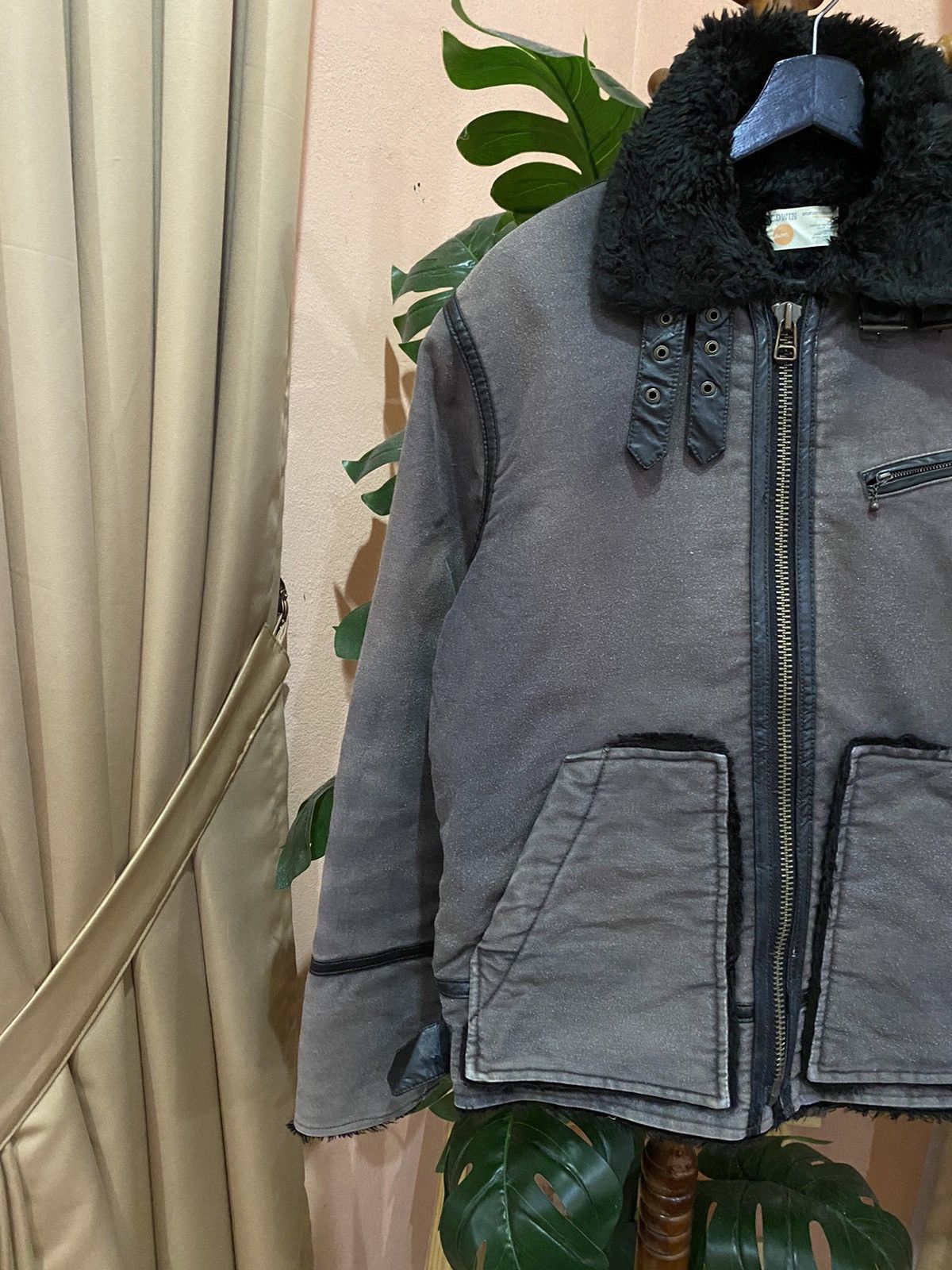 Edwin Edwin Vintage Shearling Collar Jacket - Gray Size US M / EU 48-50 / 2 - 5 Thumbnail