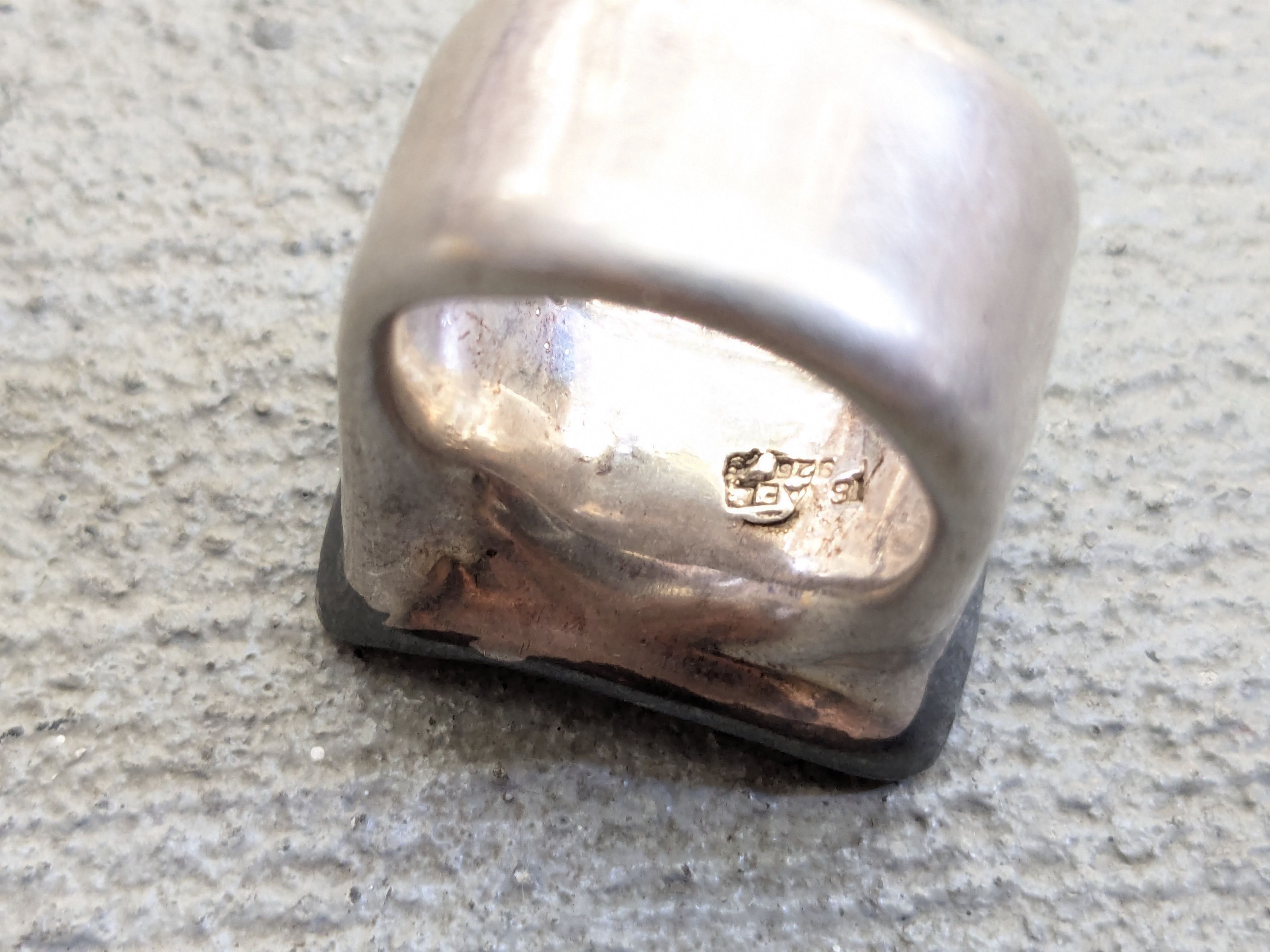 Jewelry × Sterling Silver Vintage Sterling Silver Ring 9 Electroform Hollow Puffy Size ONE SIZE - 6 Thumbnail