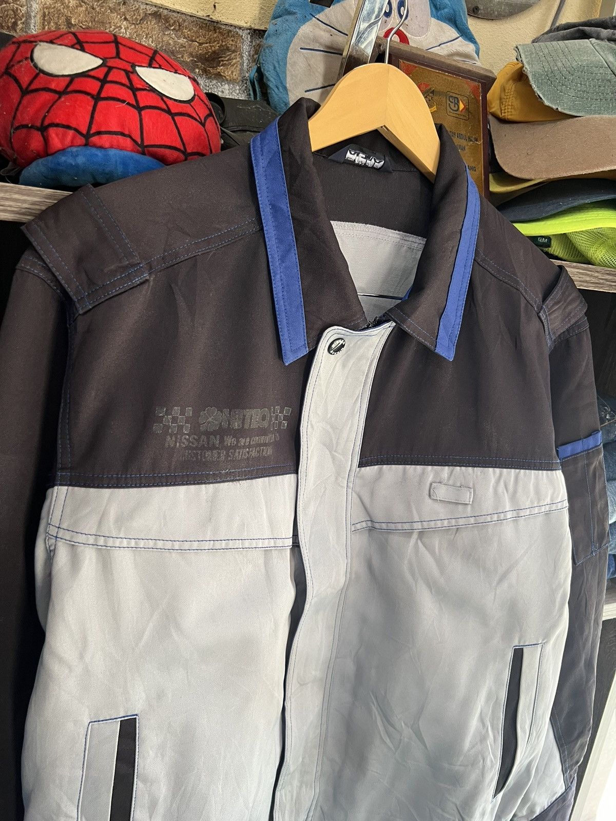 Nissan 🔥Vintage Nissan Uniform Work Jacket Size US L / EU 52-54 / 3 - 9 Thumbnail
