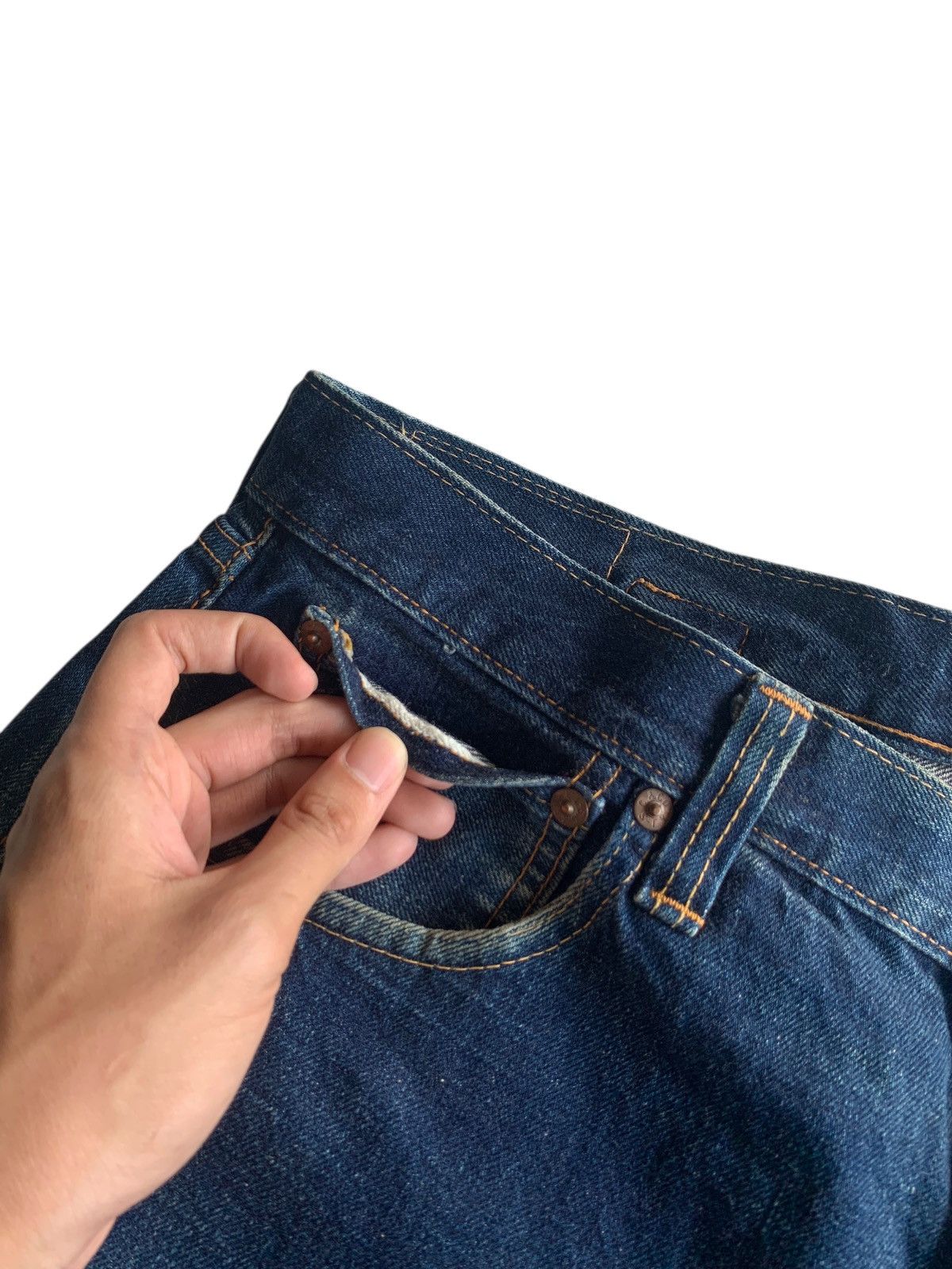 Sugar Cane VINTAGE SUGAR CANE SELVEDGE BUCKLE BACK BAGGY JAPANESE DENIM Size US 34 / EU 50 - 12 Thumbnail
