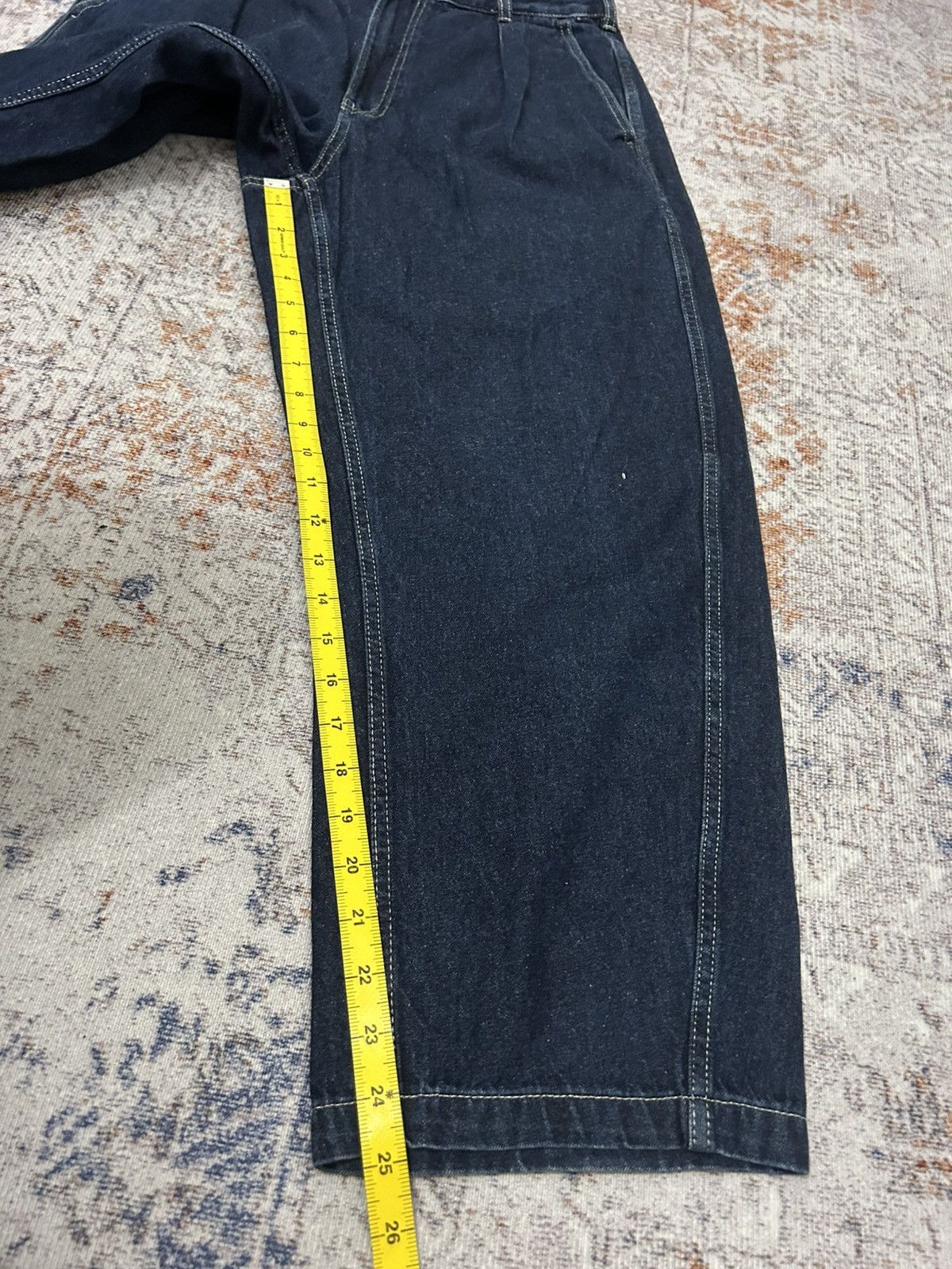GU × Japanese Brand × Yohji Yamamoto Gu japan Wide Leg Baggy Jeans Yohji style Size US 30 / EU 46 - 18 Thumbnail