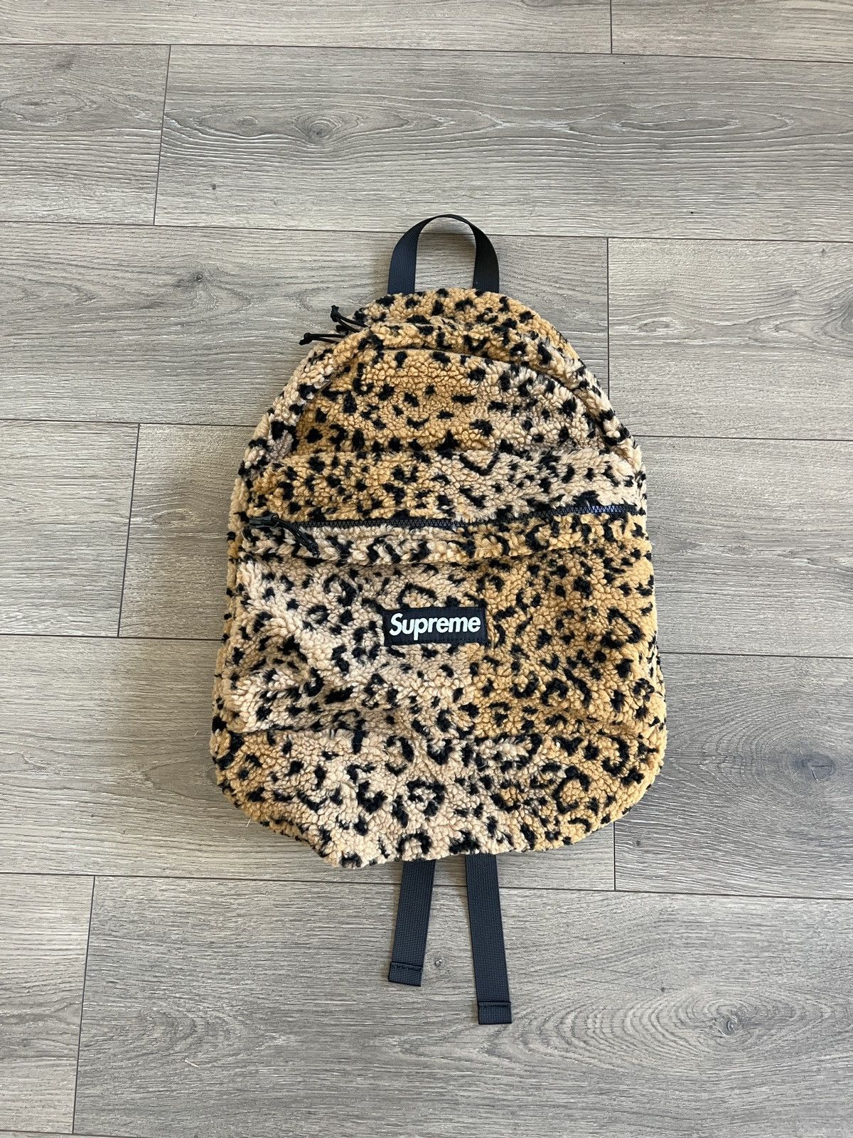 Supreme Leopard Fleece Backpack | Grailed