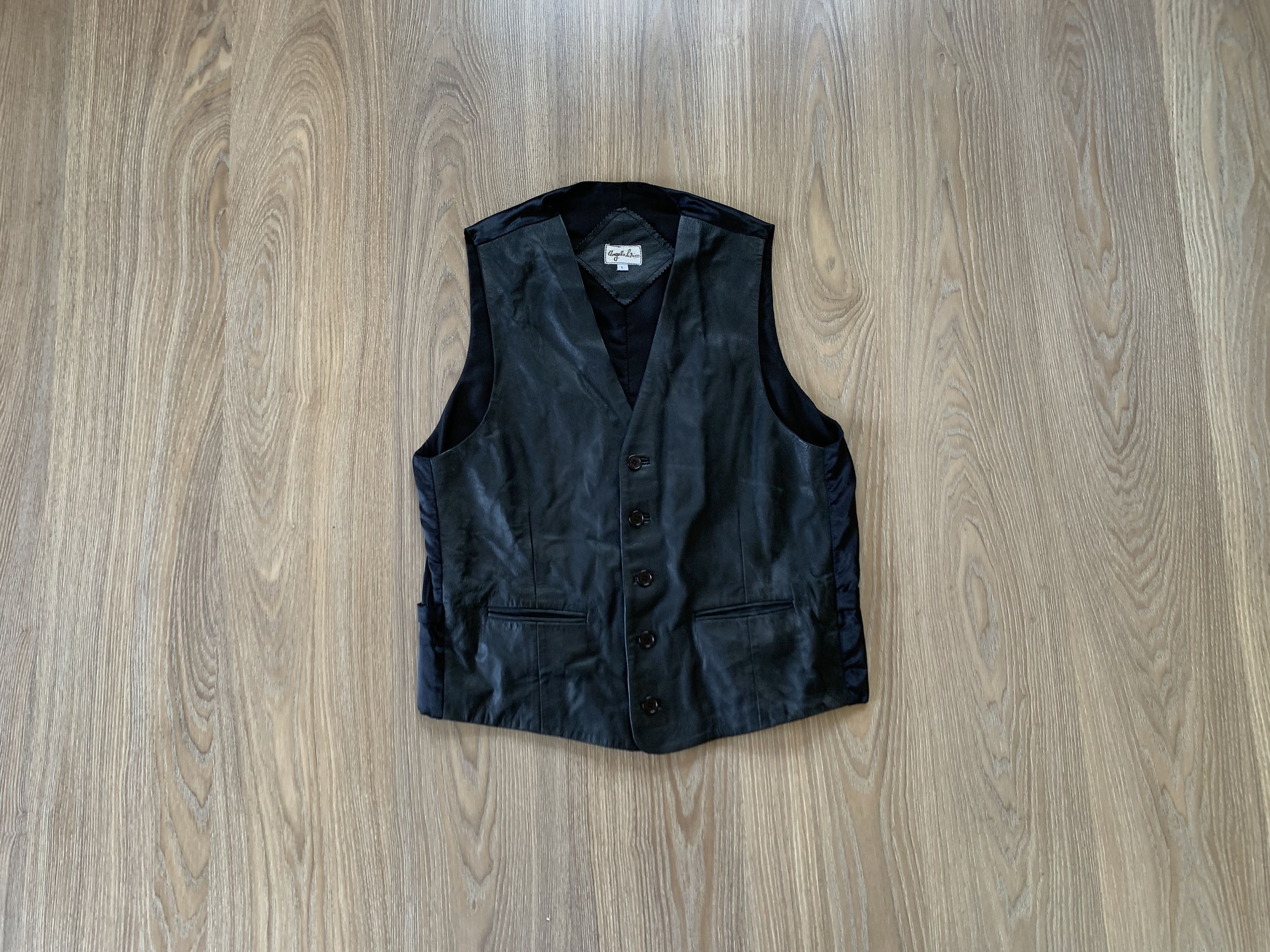 Angelo Litrico Angelo Litrico Leather Combined Vest Size L / US 10 / IT 46 - 2 Thumbnail