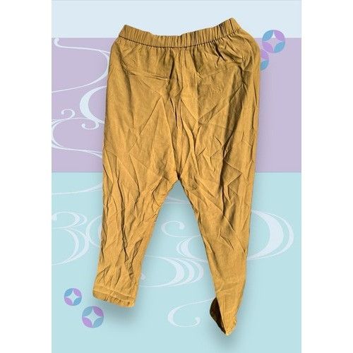Zara NWT ZARA Woman Wide Leg High Rise Trousers Cuffed Khaki Size 27" / US 4 / IT 40 - 5 Thumbnail