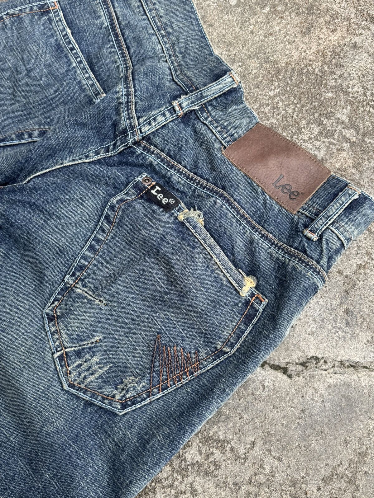 Tornado Mart Mudwash Lee Denim Distressed Flare Japanese Size US 29 - 10 Thumbnail