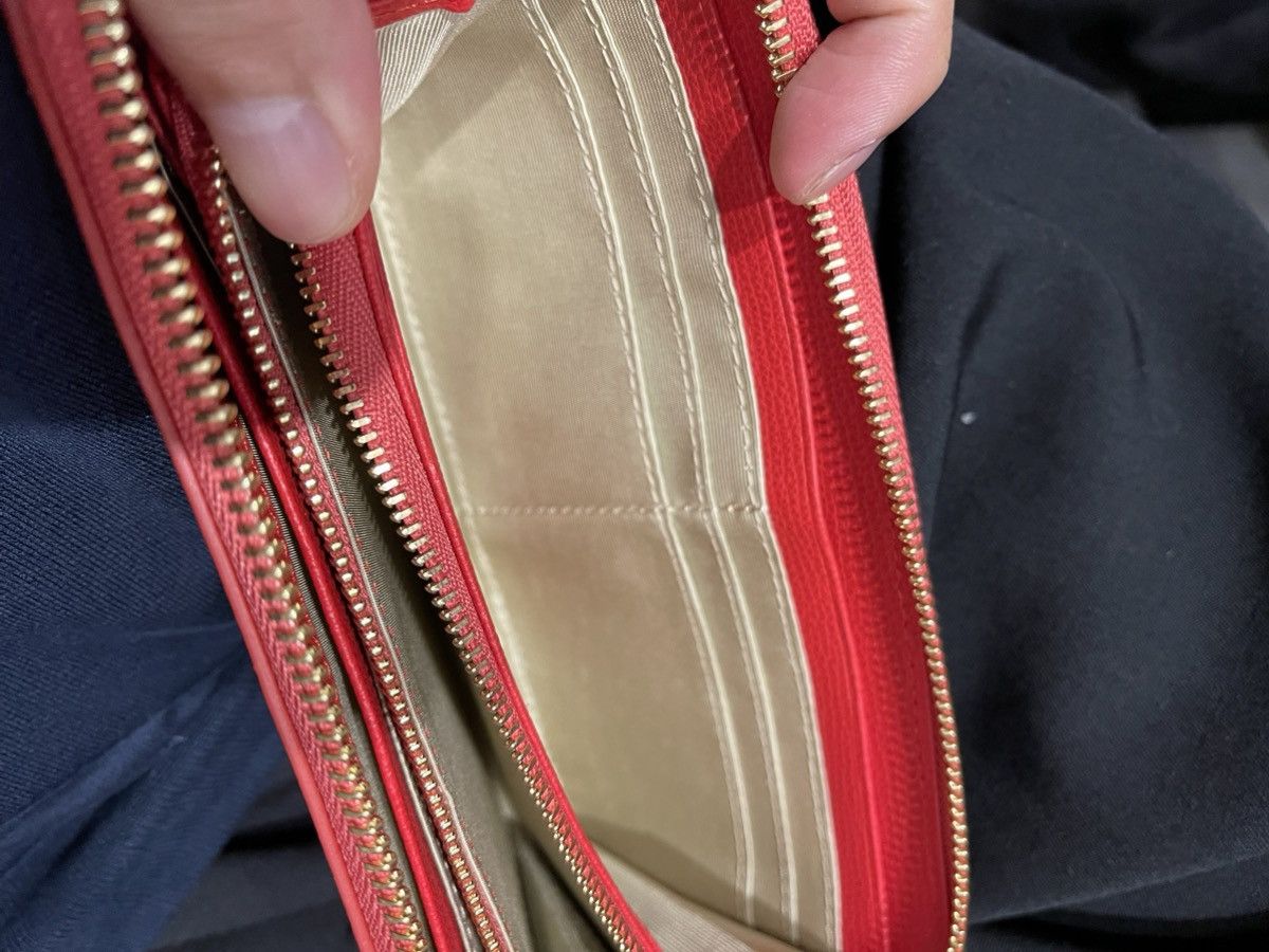Kapital Kapital Bone Hand Zip Long Wallet Red Size ONE SIZE - 4 Thumbnail