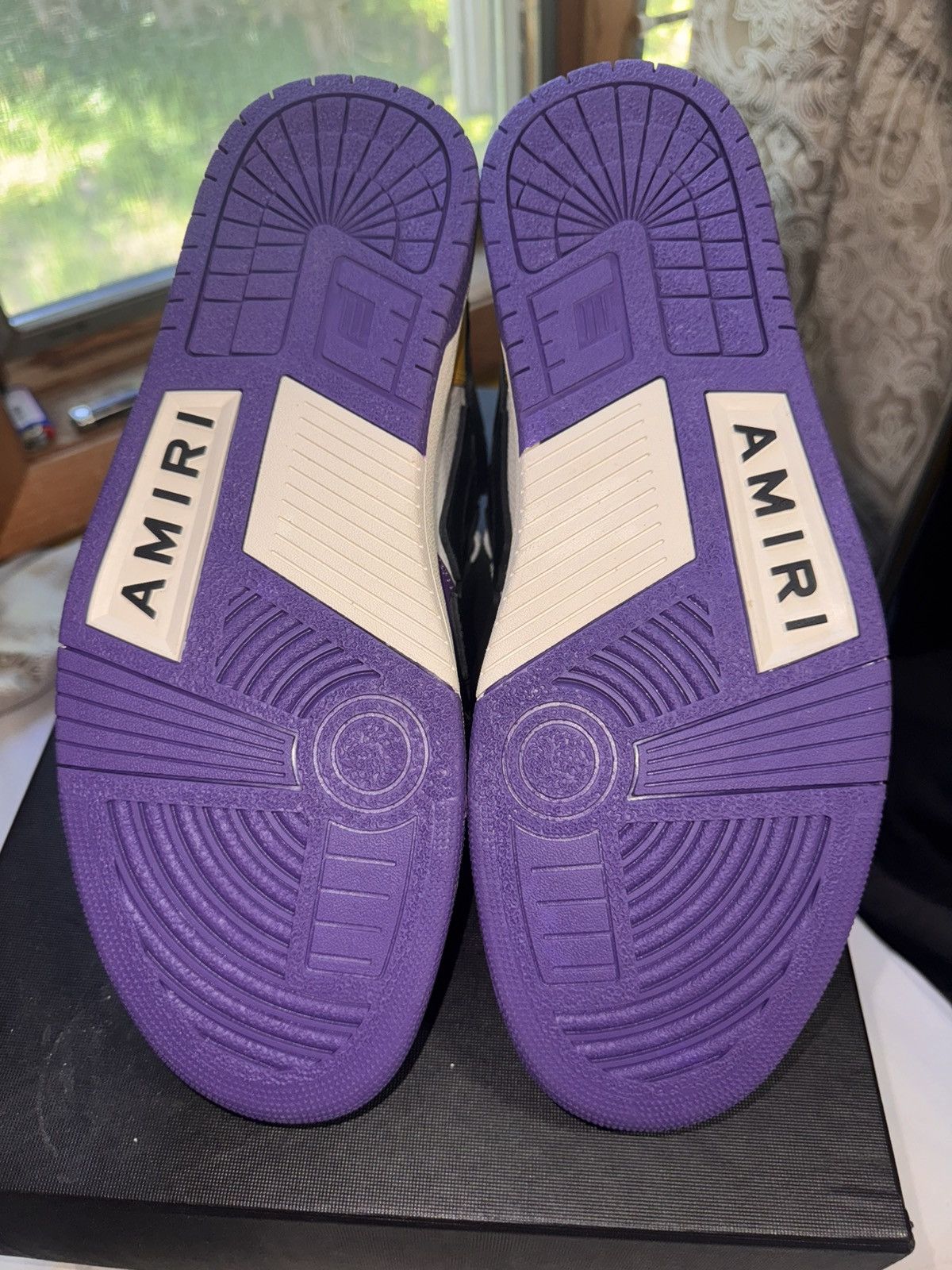 Amiri Amiri Skel Hi-Top Lakers Colors Size 12 US 45 EU Brand New Size US 12 / EU 45 - 6 Thumbnail