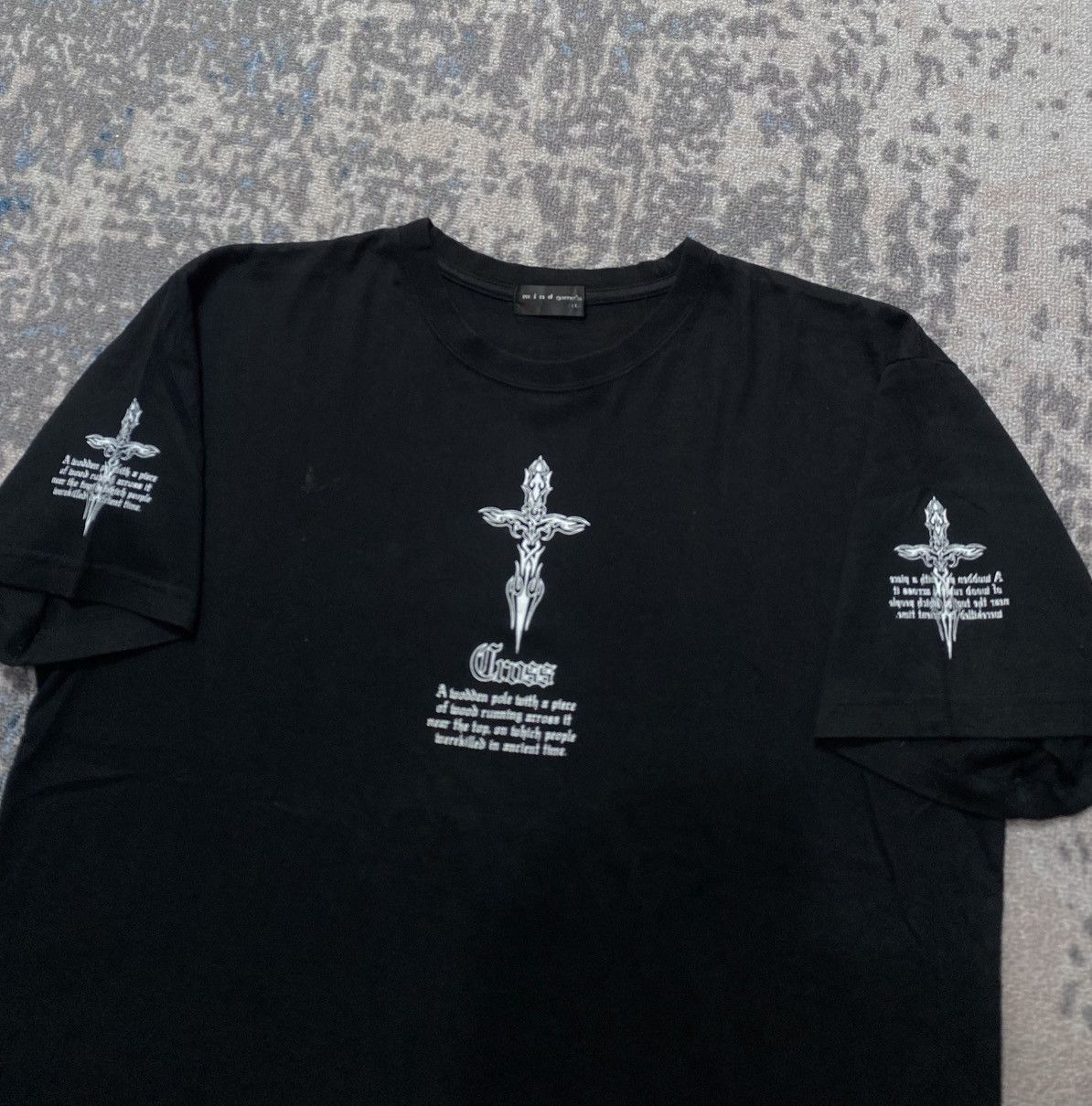 If Six Was Nine Y2K Japanes Mind Game’s Cross Symbol Tee Size US L / EU 52-54 / 3 - 6 Thumbnail