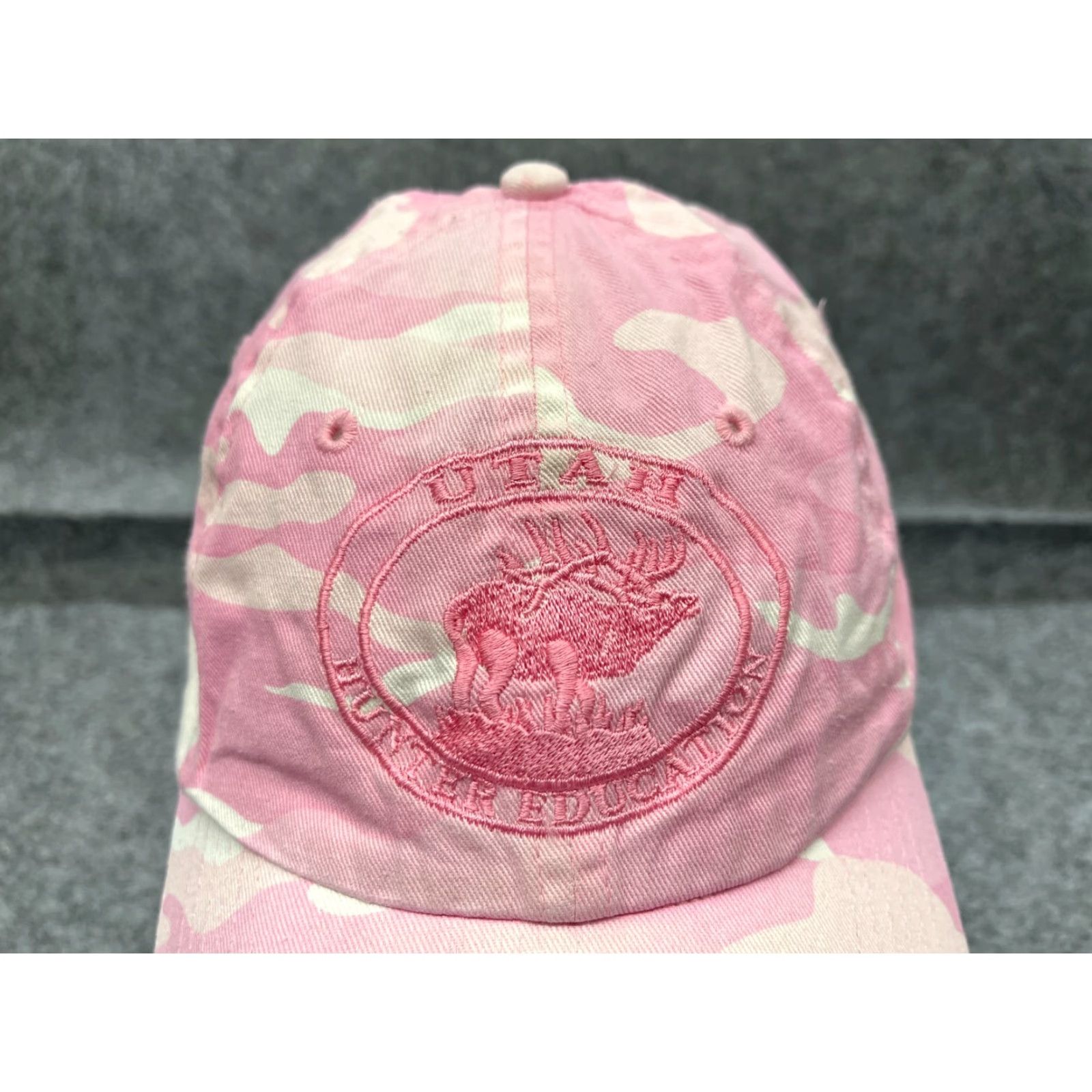 Port Authority Port Authority Pink Camouflage Cotton Hat Cap Strap Back Womens One Size Ball Cap Size ONE SIZE - 2 Thumbnail