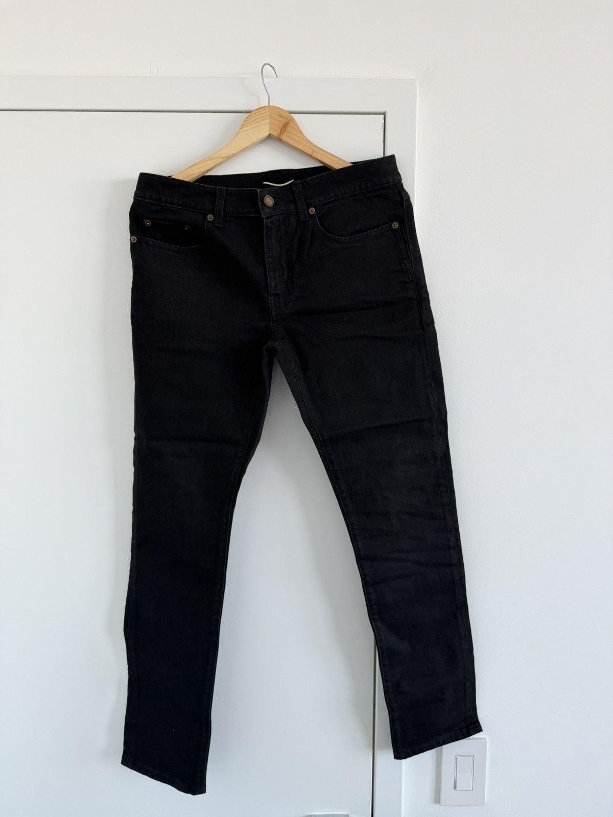 Saint Laurent Paris Saint laurent black jeans d02 Size US 31 - 1 Thumbnail
