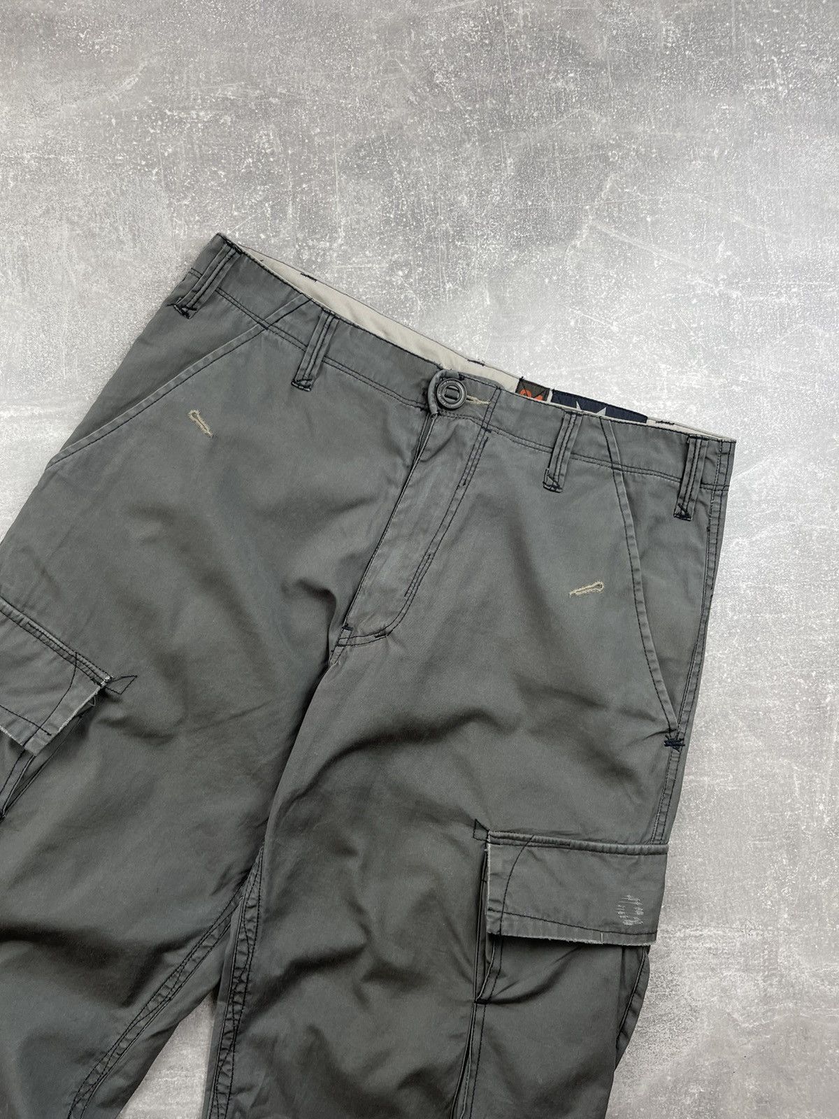 Volcom Volcom Cargo Pants Green Utility Workwear Y2K Outdoor Skater Size US 31 - 9 Thumbnail