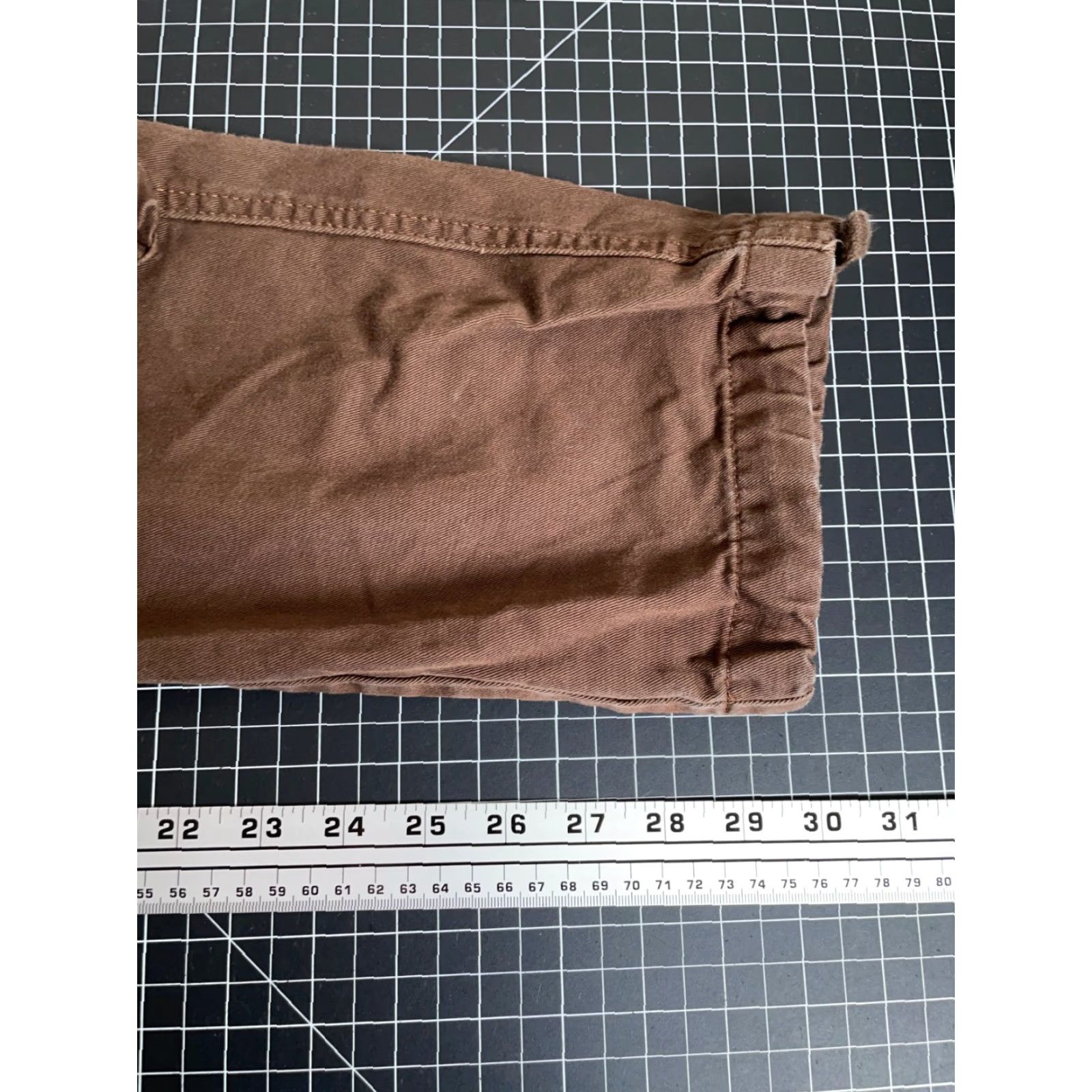 Vintage Matchstick Paratrooper Cargo Pants Men's 29 x 30 Brown Drawstring Tactical Cargo Pocket Pants Size US 29 - 6 Thumbnail