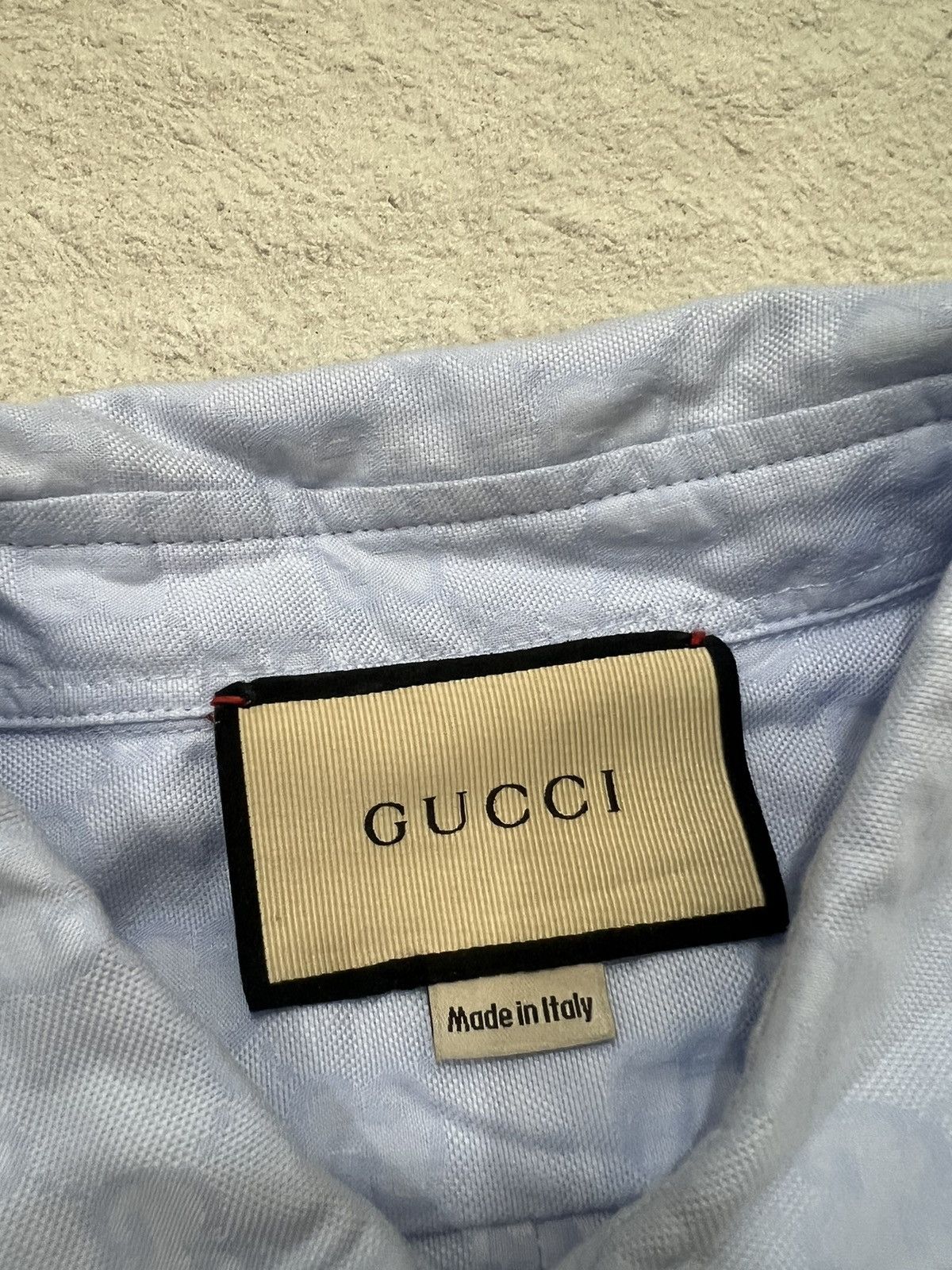 Gucci 2000s Gucci Monogram Pocket Button Up Shirt Size US L / EU 52-54 / 3 - 5 Thumbnail