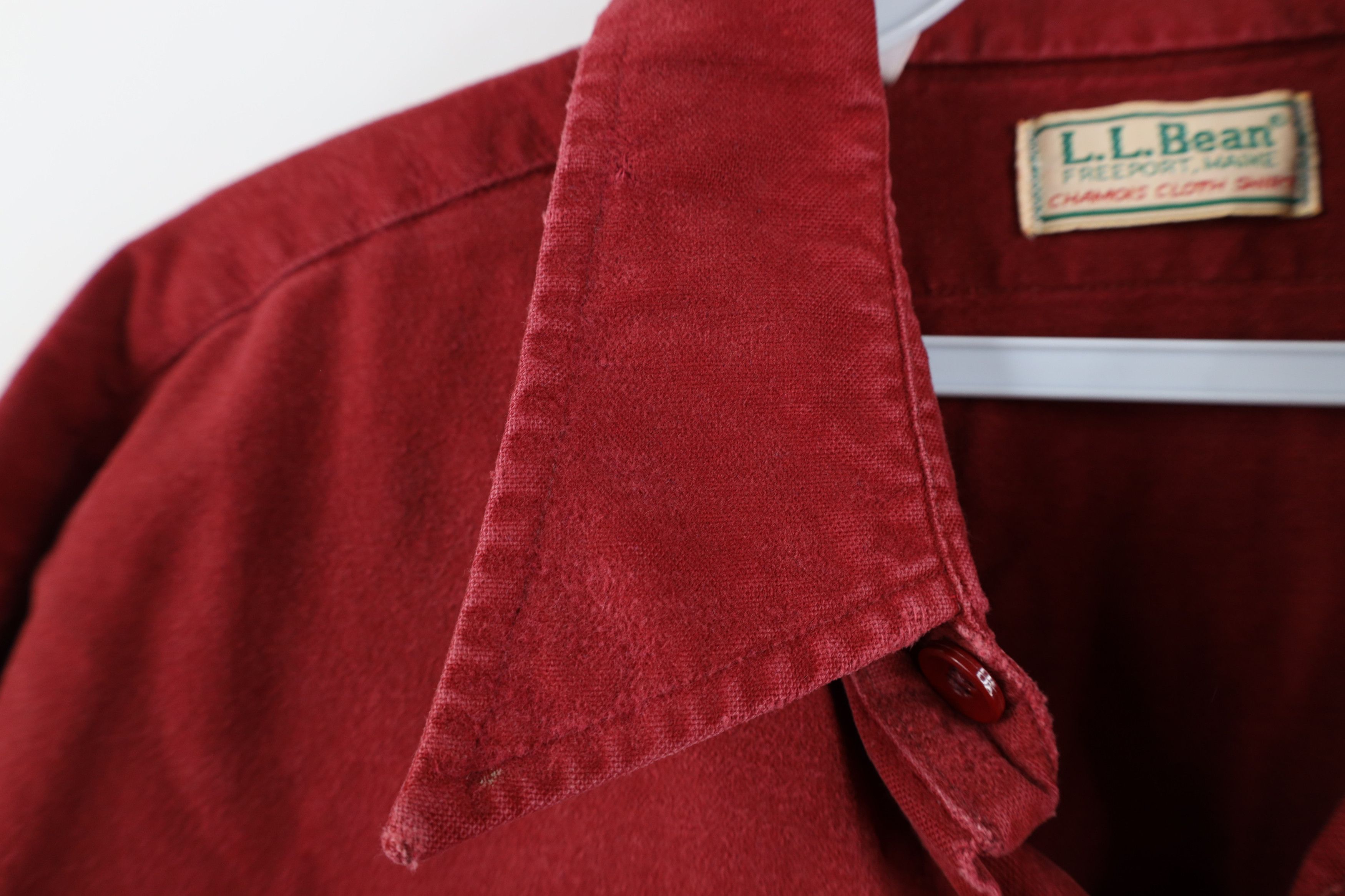 L.L. Bean Vintage 70s LL Bean Chamois Cloth Collared Button Shirt USA Size US M / EU 48-50 / 2 - 9 Thumbnail