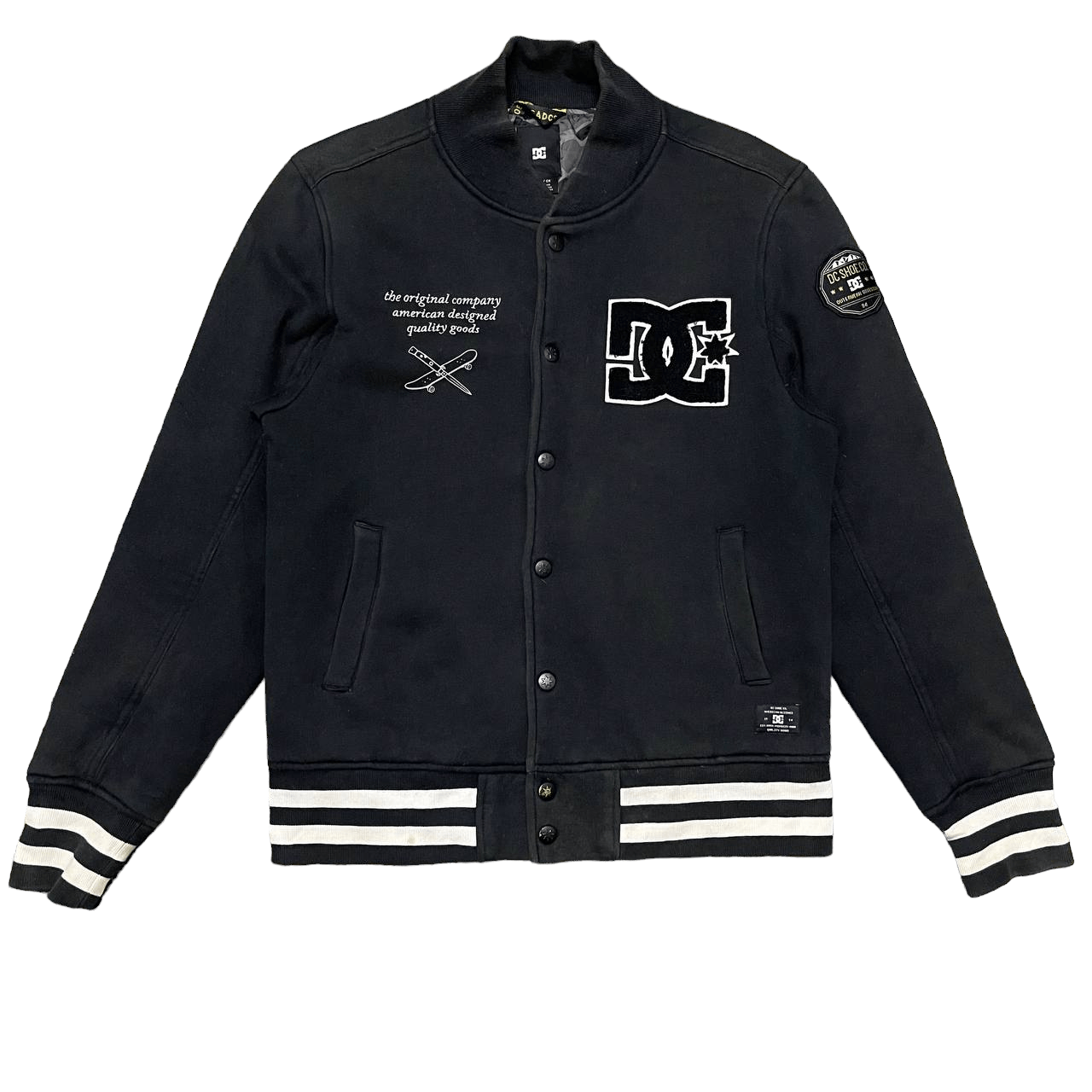 image of Archival Clothing x Dc Vintage Dc Shoes Varisty Jacket, Men's (Size Small)