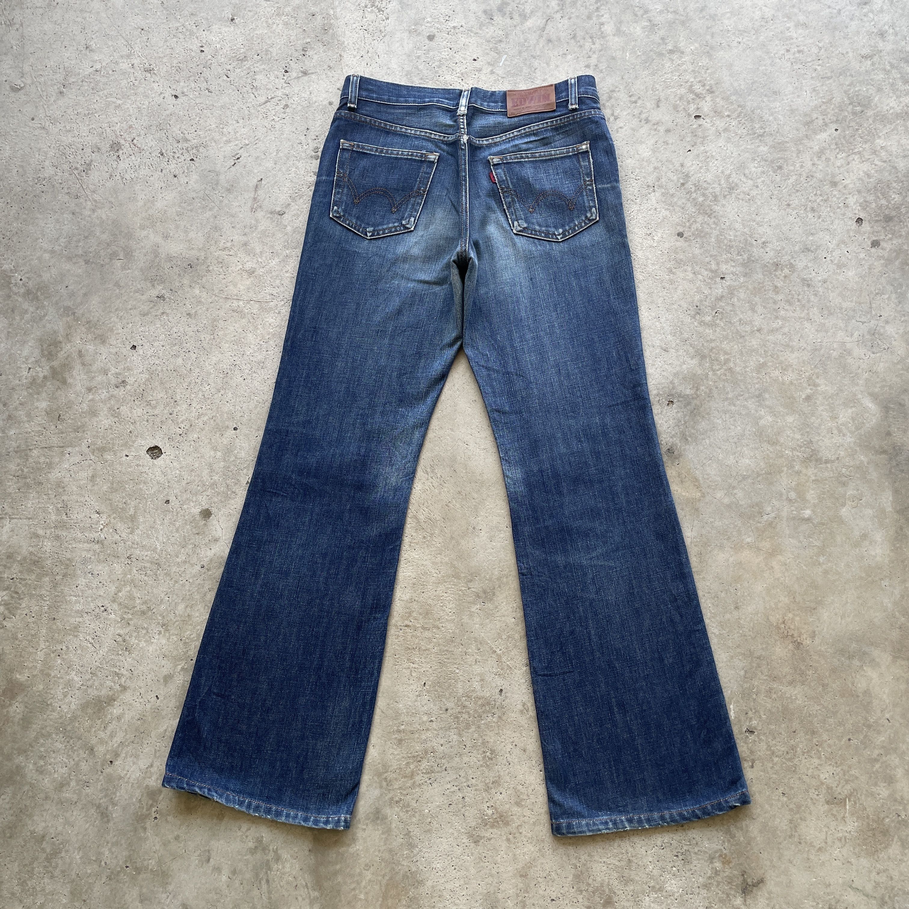 Japanese Brand VINTAGE EDWIN 503 FLARE DENIM FADED BOOTCUT PANTS JEANS W29 Size US 29 - 11 Thumbnail