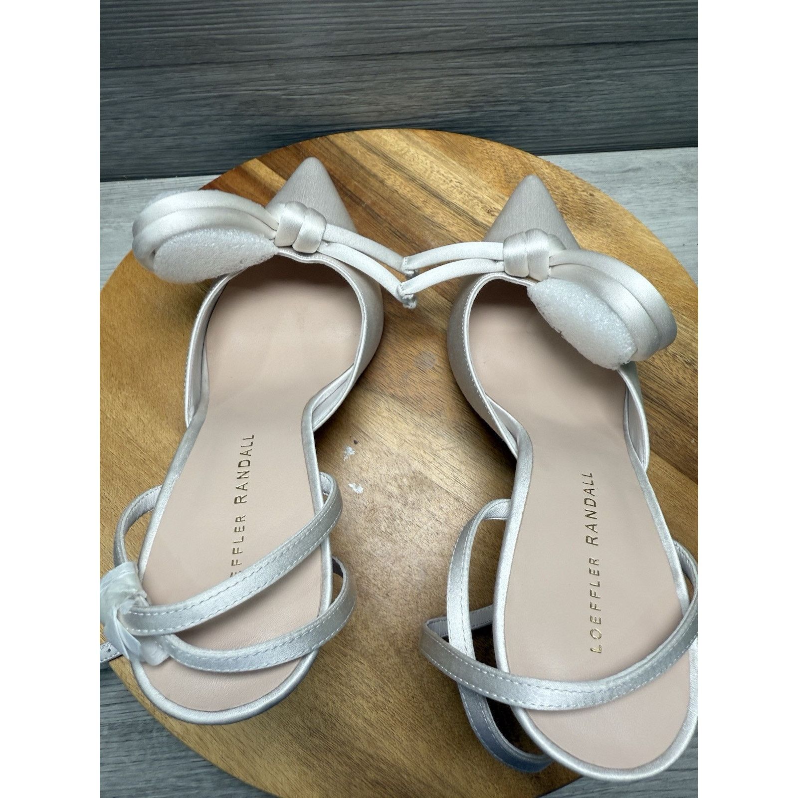 Loeffler Randall LOEFFLER RANDALL SYLVANA HEELS WHITE SLINGBACK SLIP Size 9.5 Size US 9.5 / IT 39.5 - 5 Thumbnail