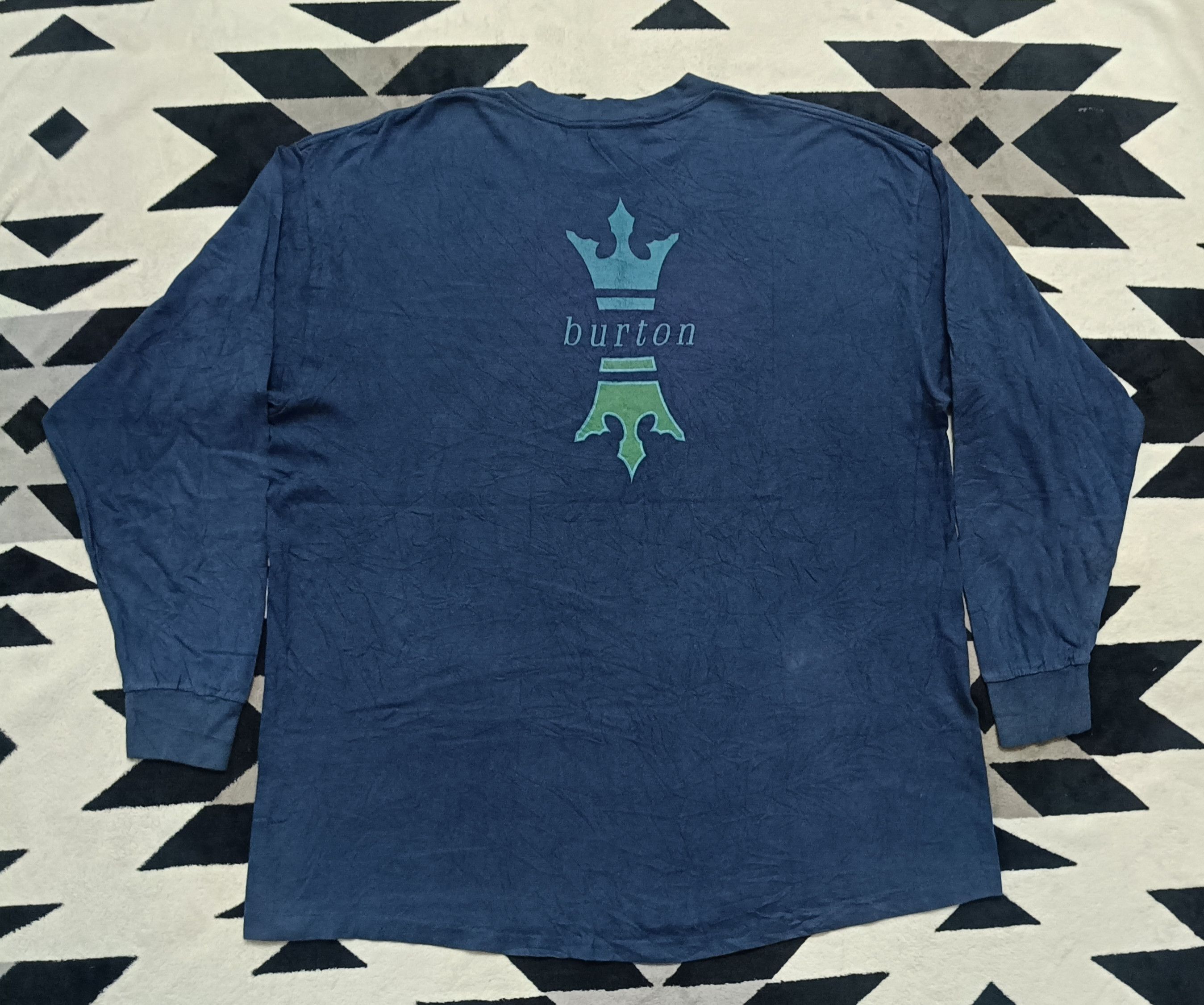 Burton 🔥🔥Rare 80s Vintage Burton Long Sleeve Tee Size US XXL / EU 58 / 5 - 4 Thumbnail