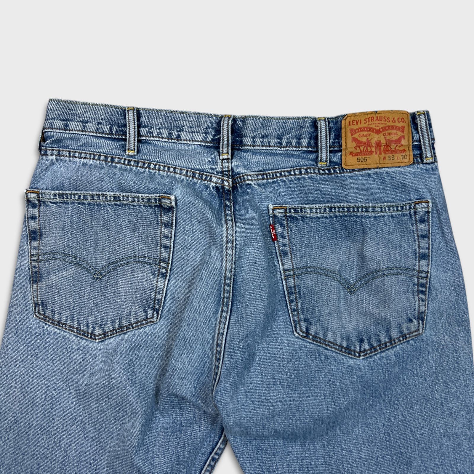 Levi's × Vintage Levi's 505 Jeans 36x30 Original Regular Straight Leg Denim Size US 36 / EU 52 - 8 Thumbnail