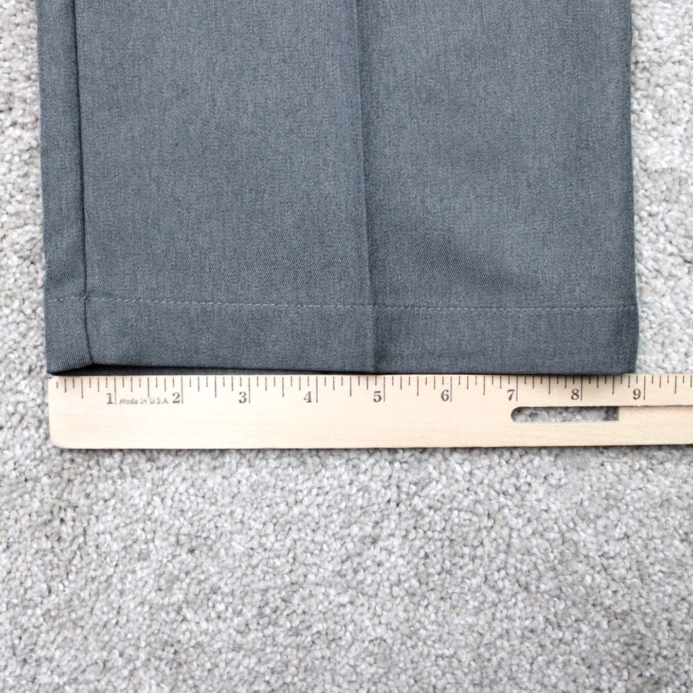 Haggar Haggar Gray Pants NWT Mens 36x34 Classic Fit Flat Front Non-Iron Stretch Dress Pants / 100% Polyester / 90s Preppy Theme / 36x34 Mens Size US 36 / EU 52 - 5 Thumbnail