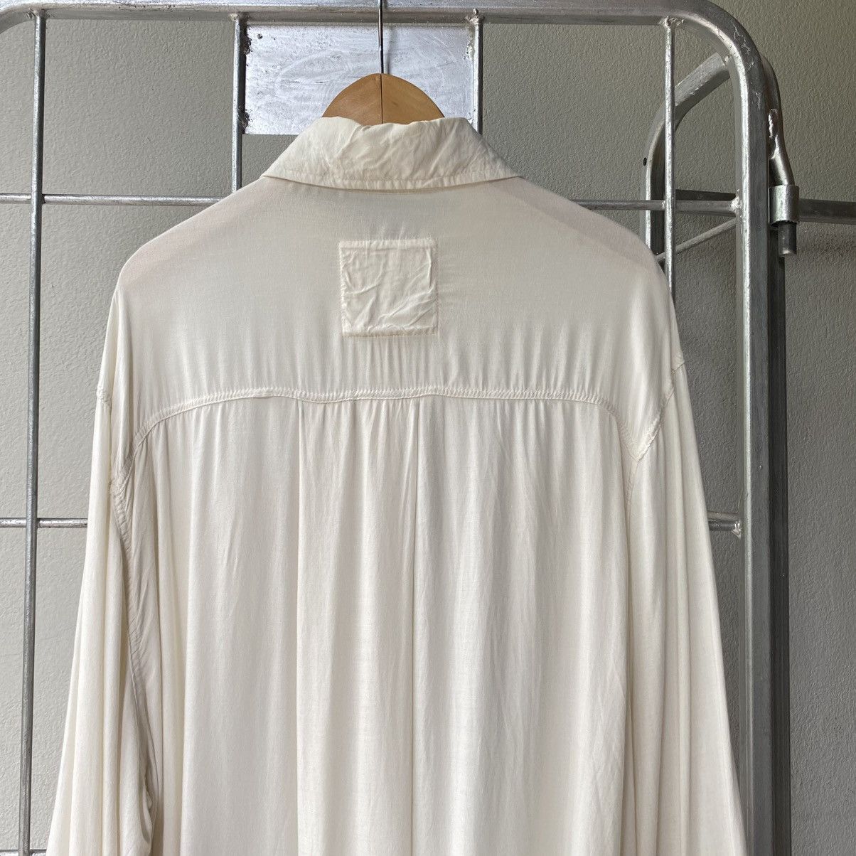 Designer × Japanese Brand G.O.A White Soft Long Sleeve Shirt with Chest Pockets Size ONE SIZE - 17 Thumbnail