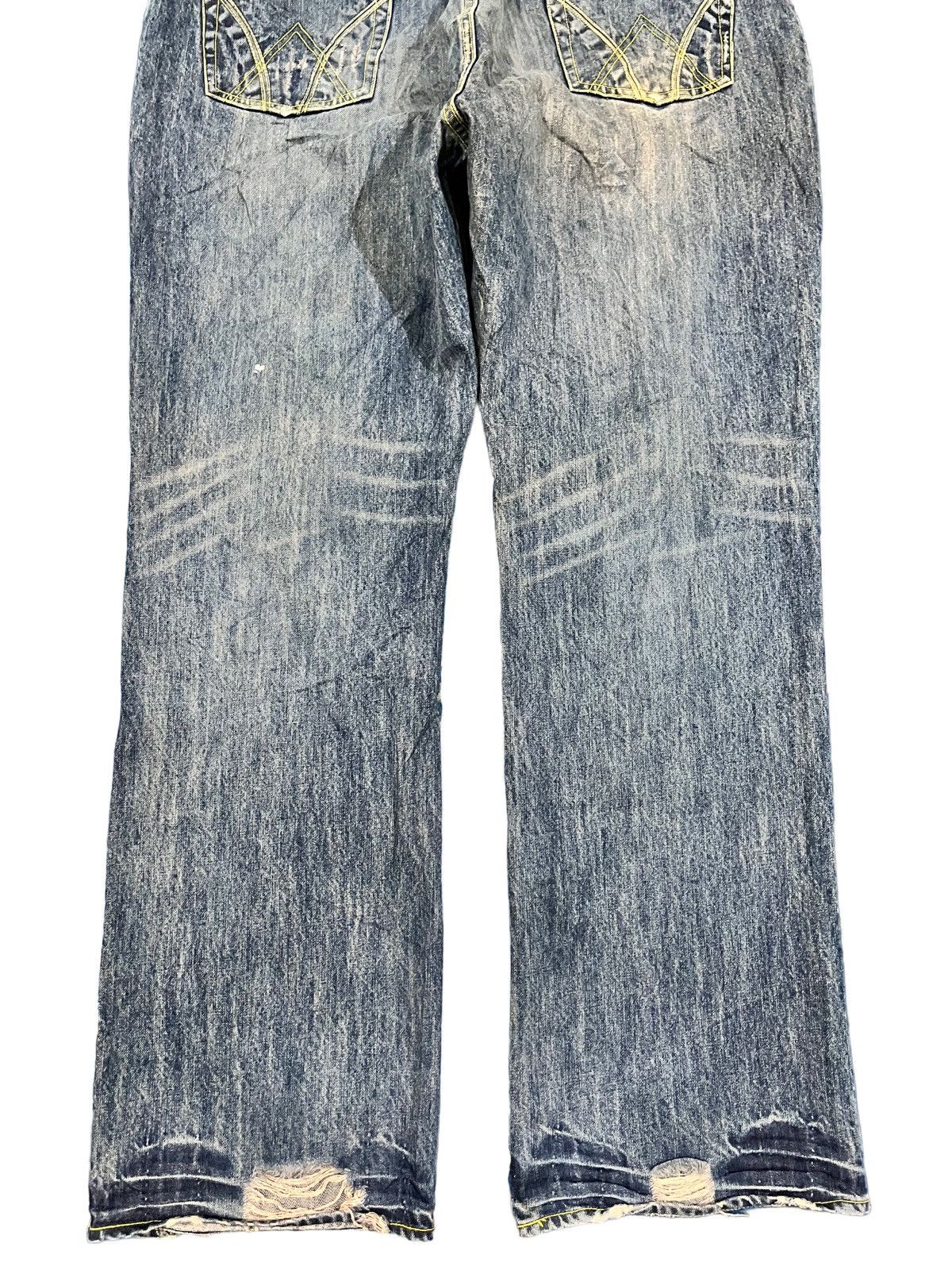 POST ARCHIVE FACTION (PAF) Vintage Wholenine Denim Style Splatter jeans Size US 36 / EU 52 - 7 Thumbnail