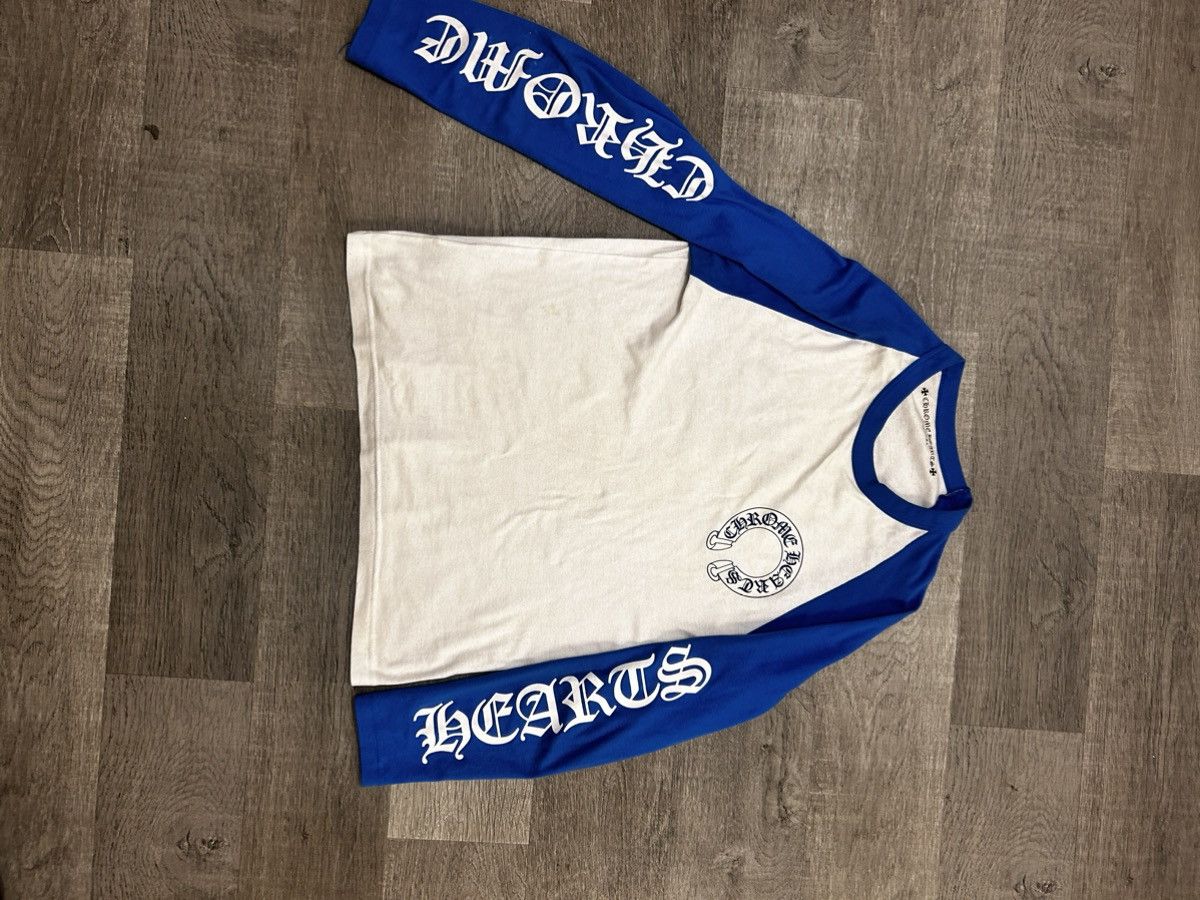 Chrome Hearts Baseball shirt Blue/white