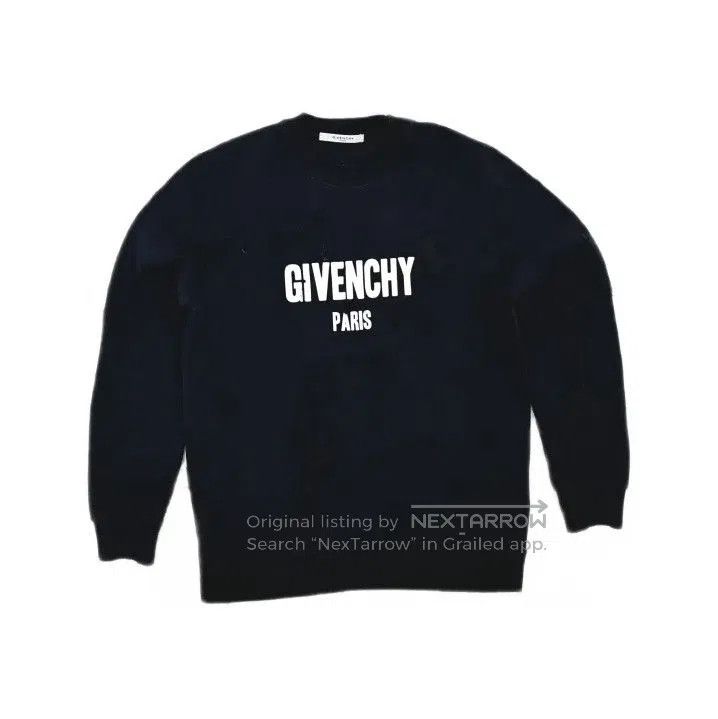 Givenchy Givenchy Paris Letter Print Hole Design Sweatshirt. Size US S / EU 44-46 / 1 - 1 Thumbnail