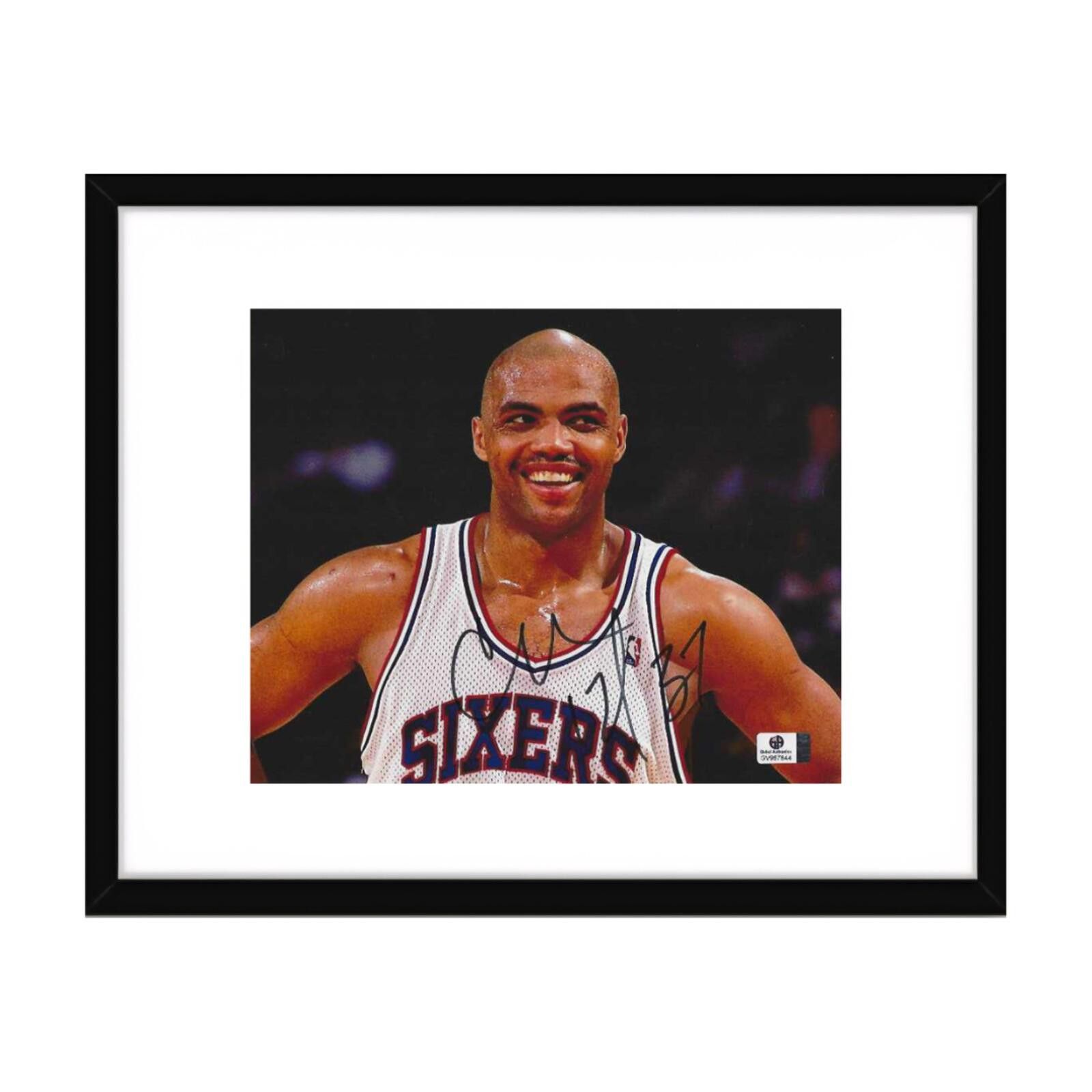 Other Charles Barkley 76ers Autographed 8x10 Photo coa W/Frame Size ONE SIZE - 1 Thumbnail
