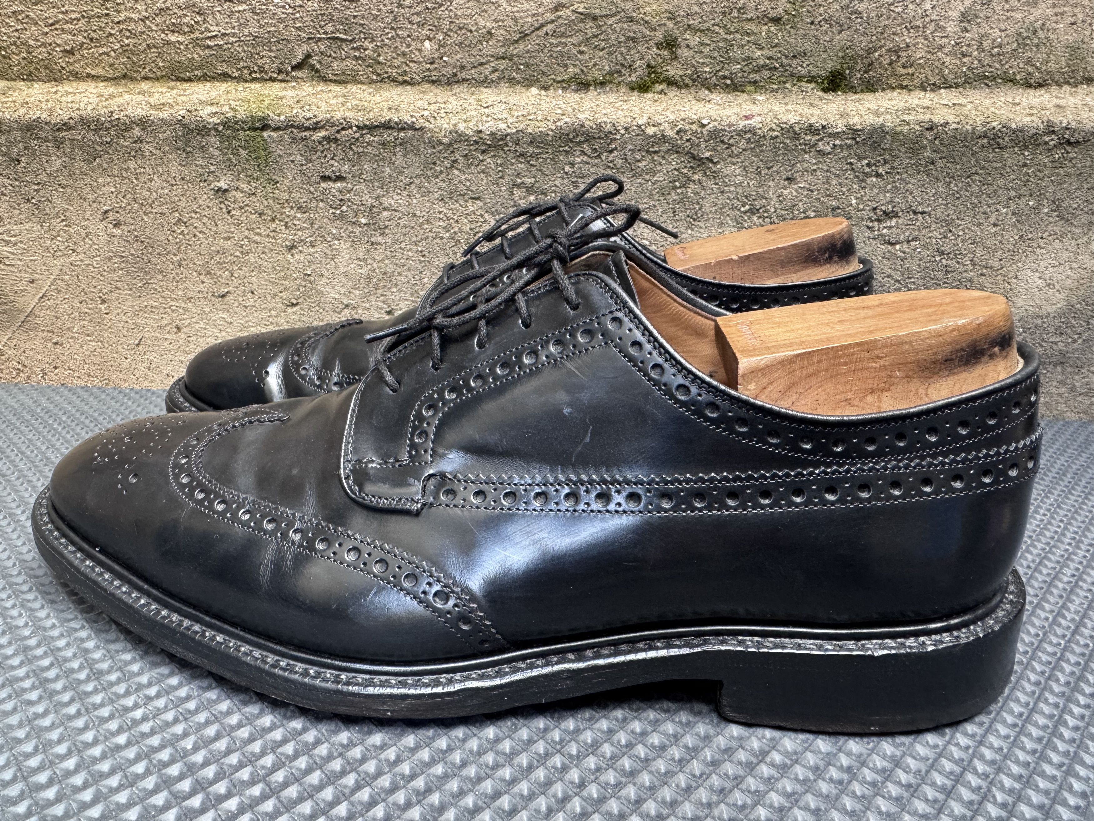 Church's Church's Mens Shoes Black Custom Grade Grafton Brouges Size US 9.5 / EU 42-43 - 6 Thumbnail