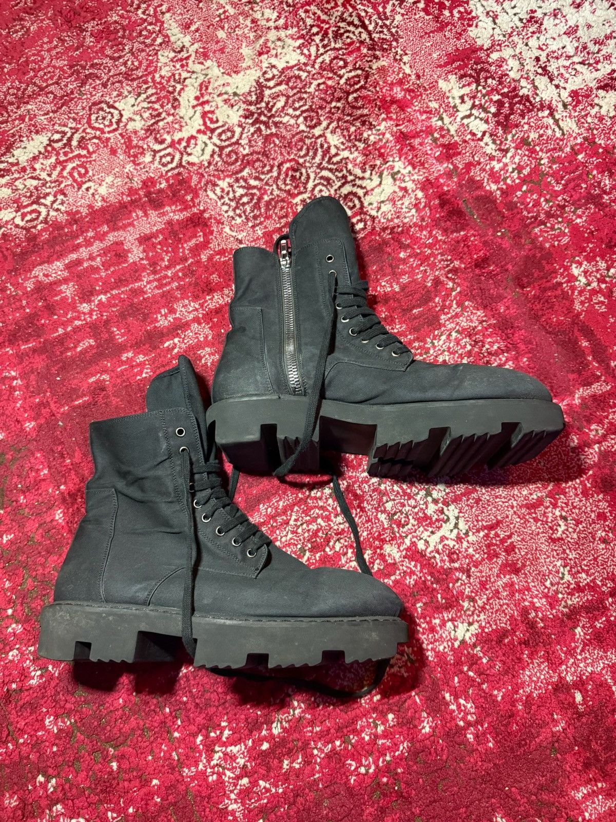 Rick Owens Drkshdw Rick owens canvas megatooths Size US 11 / EU 44 - 4 Thumbnail