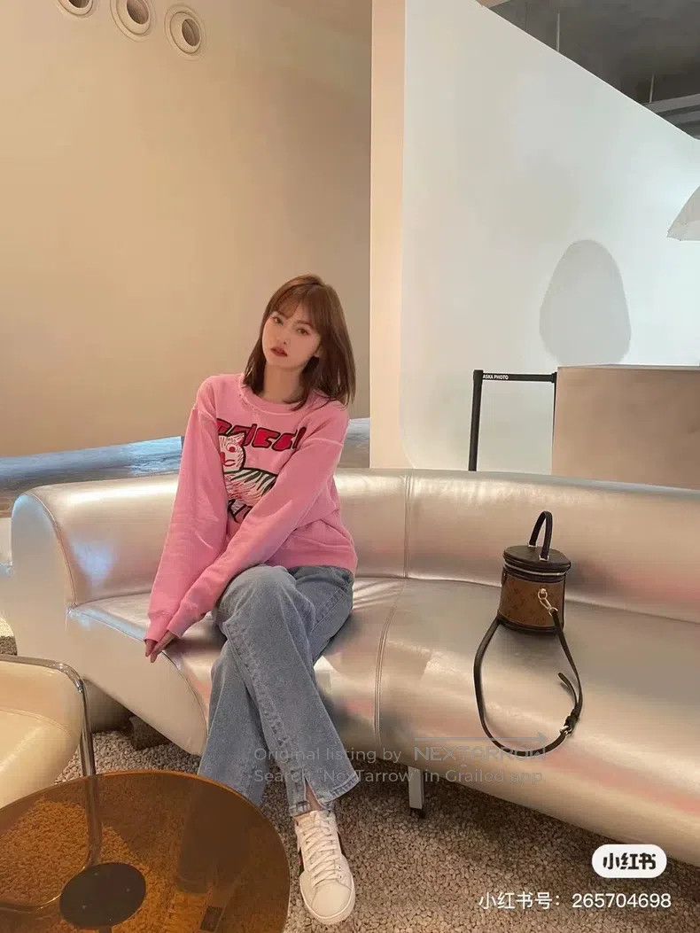 Gucci Gucci Pink old hole design cat letter sweatshirt Size XS / US 0-2 / IT 36-38 - 9 Thumbnail