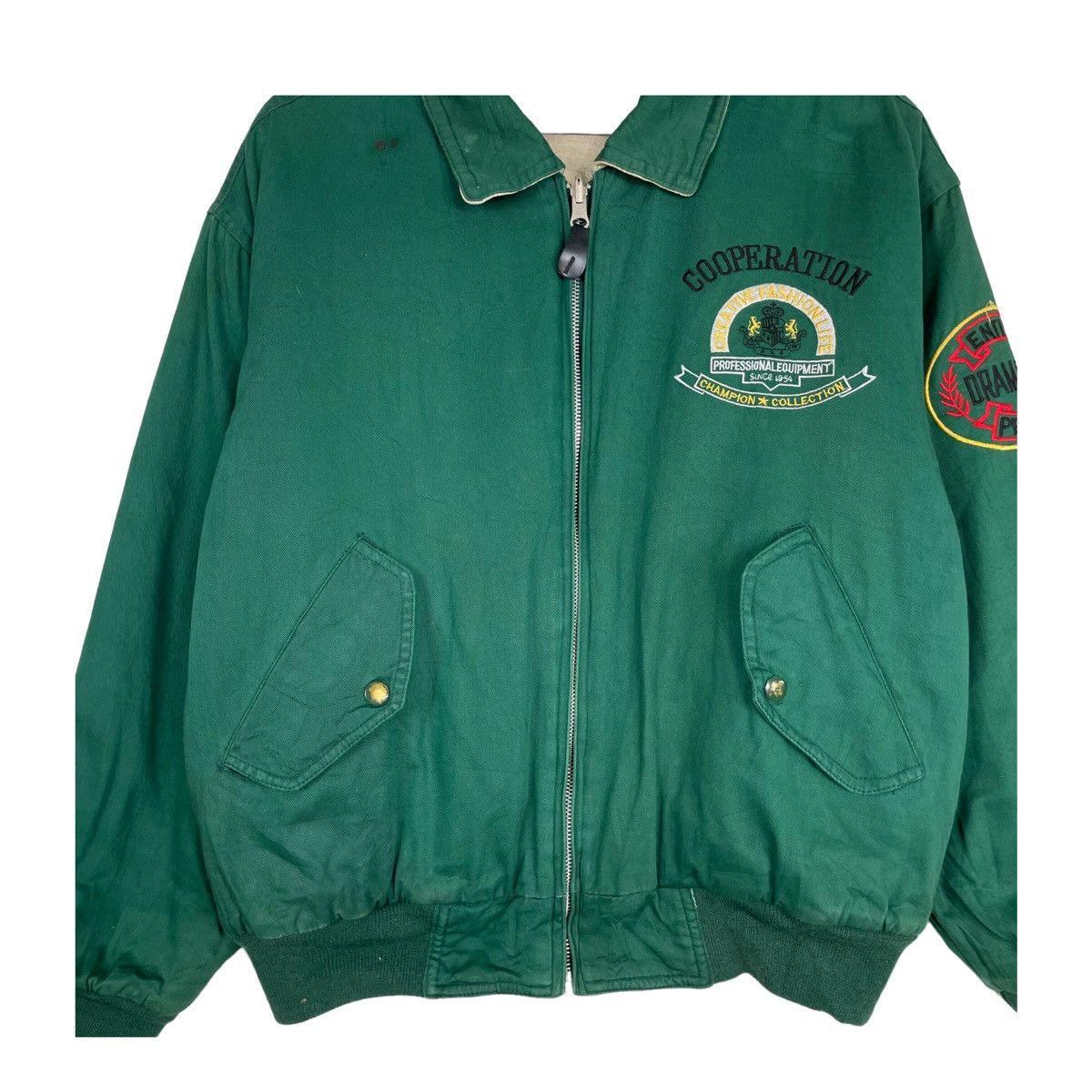 Japanese Brand 💥80s AUCTION GOD SPEED JAPAN RACING REVERSIBLE JACKET Size US M / EU 48-50 / 2 - 6 Thumbnail