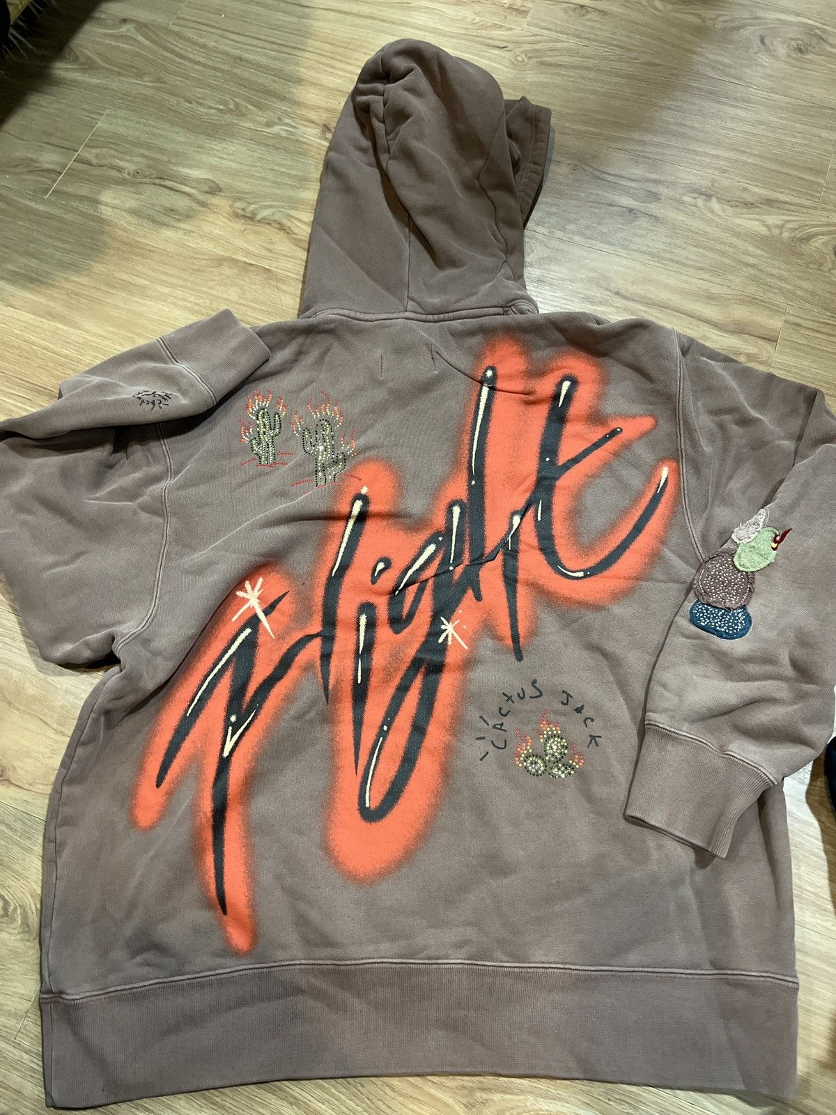 Jordan Brand × Travis Scott Air Jordan x Travis Scott Hoodie Catus Plant Brown DO4094256 Size US XXL / EU 58 / 5 - 2 Thumbnail