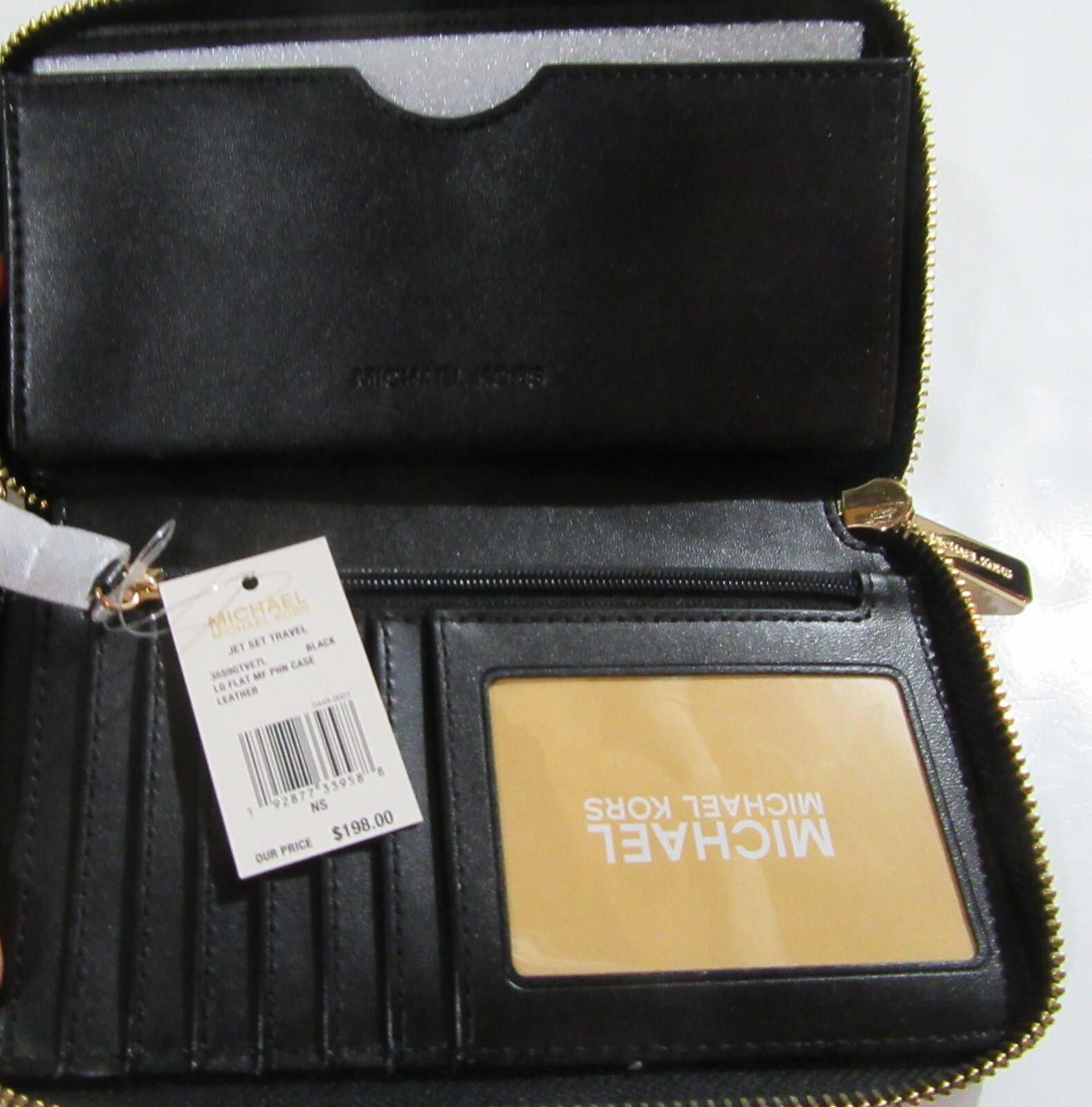 Michael Kors Michael Kors Jet Set Travel Flat Leather Phone Case Wallet Size ONE SIZE - 4 Thumbnail