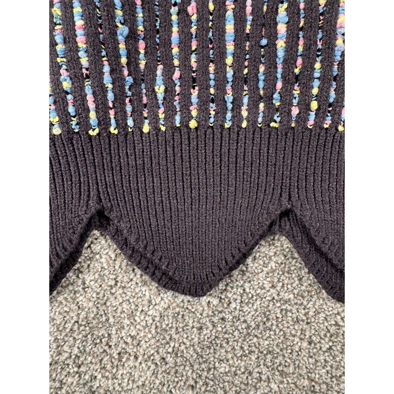 Other Weekend Suzanne Betro Sweater Womens 2X Plus Scalloped Heavy Size XXL / US 16-18 / IT 52-54 - 8 Thumbnail