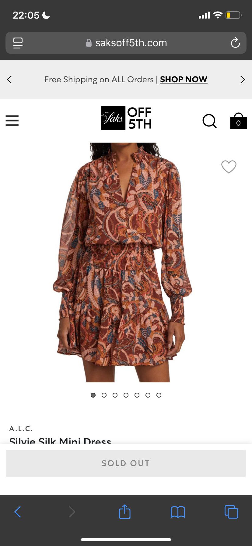 A.L.C. Silvie Silk Mini Dress Size M / US 6-8 / IT 42-44 - 1 Thumbnail