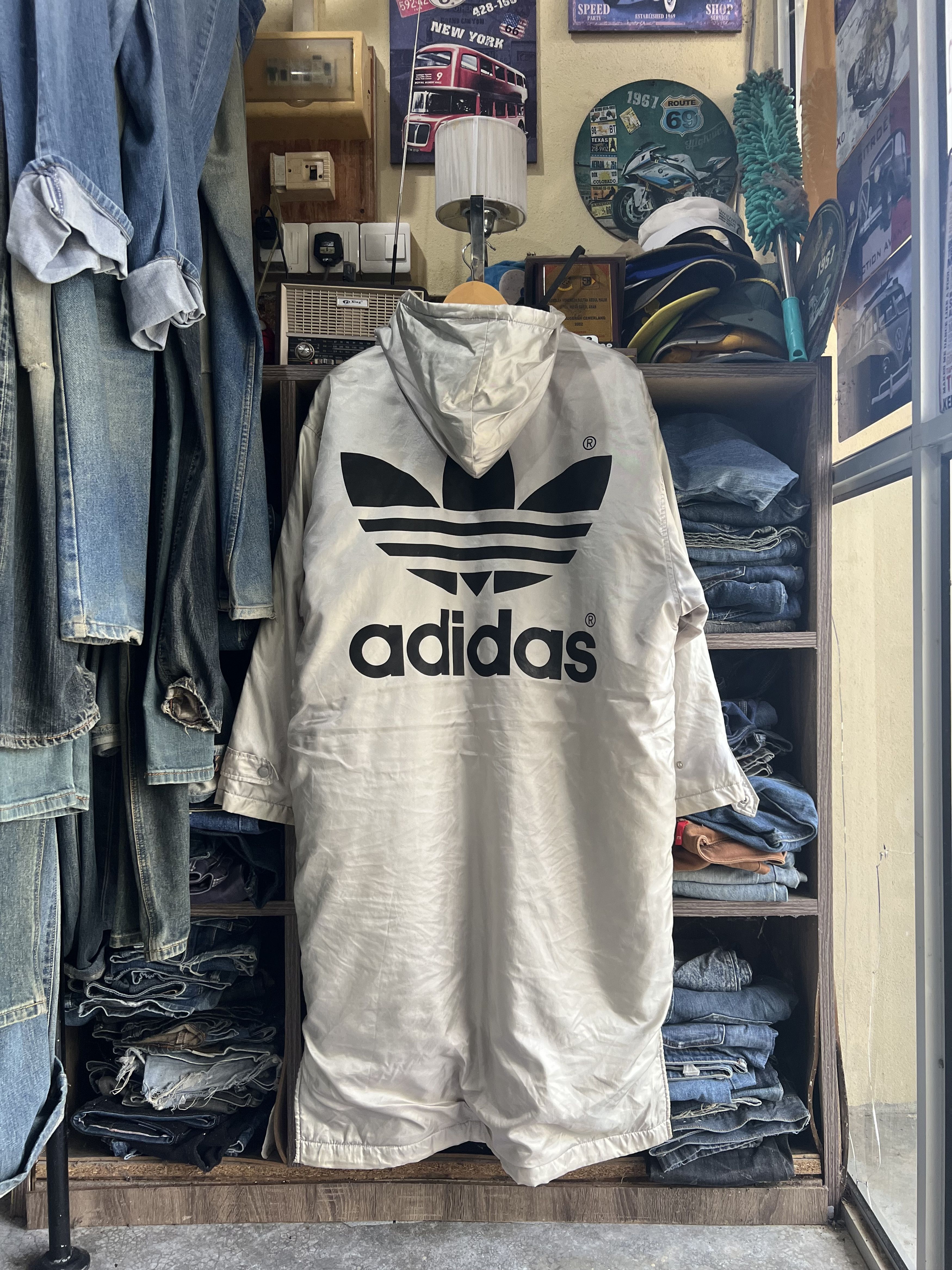 Adidas 🔥Vintage Adidas Descente Trefoil Coach Sherpa Jacket Size US L / EU 52-54 / 3 - 18 Thumbnail