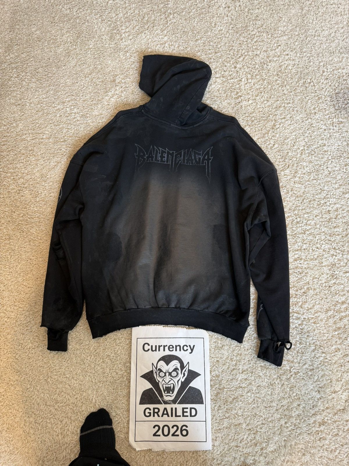 Balenciaga Balenciaga Paris Moon Hoodie Size US S / EU 44-46 / 1 - 22 Thumbnail