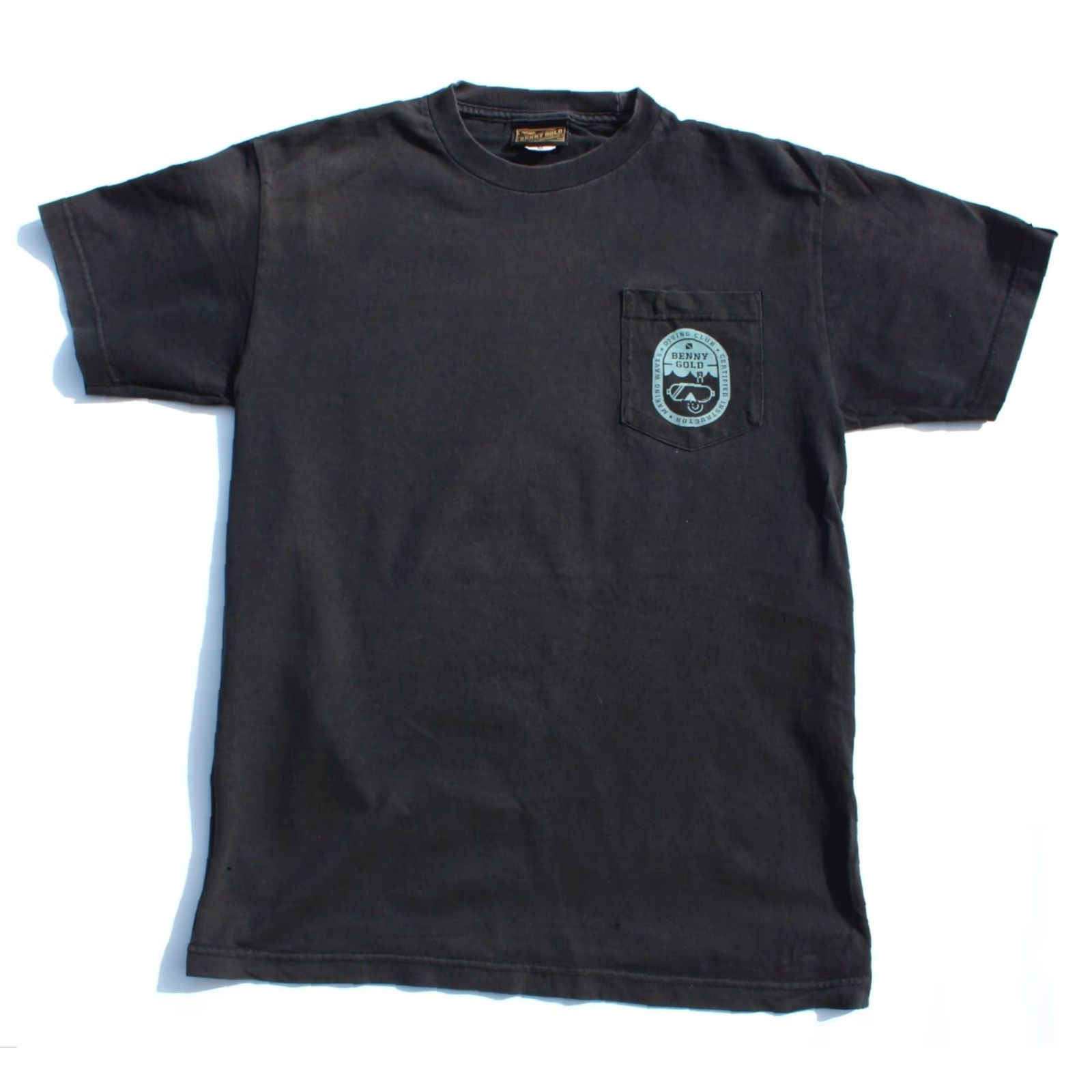 Vintage Benny Gold T-Shirt Black M Unisex Adults Short Sleeve Classic Fit SF Skateboarding 90s? (Note: Decade not in original) Size US M / EU 48-50 / 2 - 2 Thumbnail