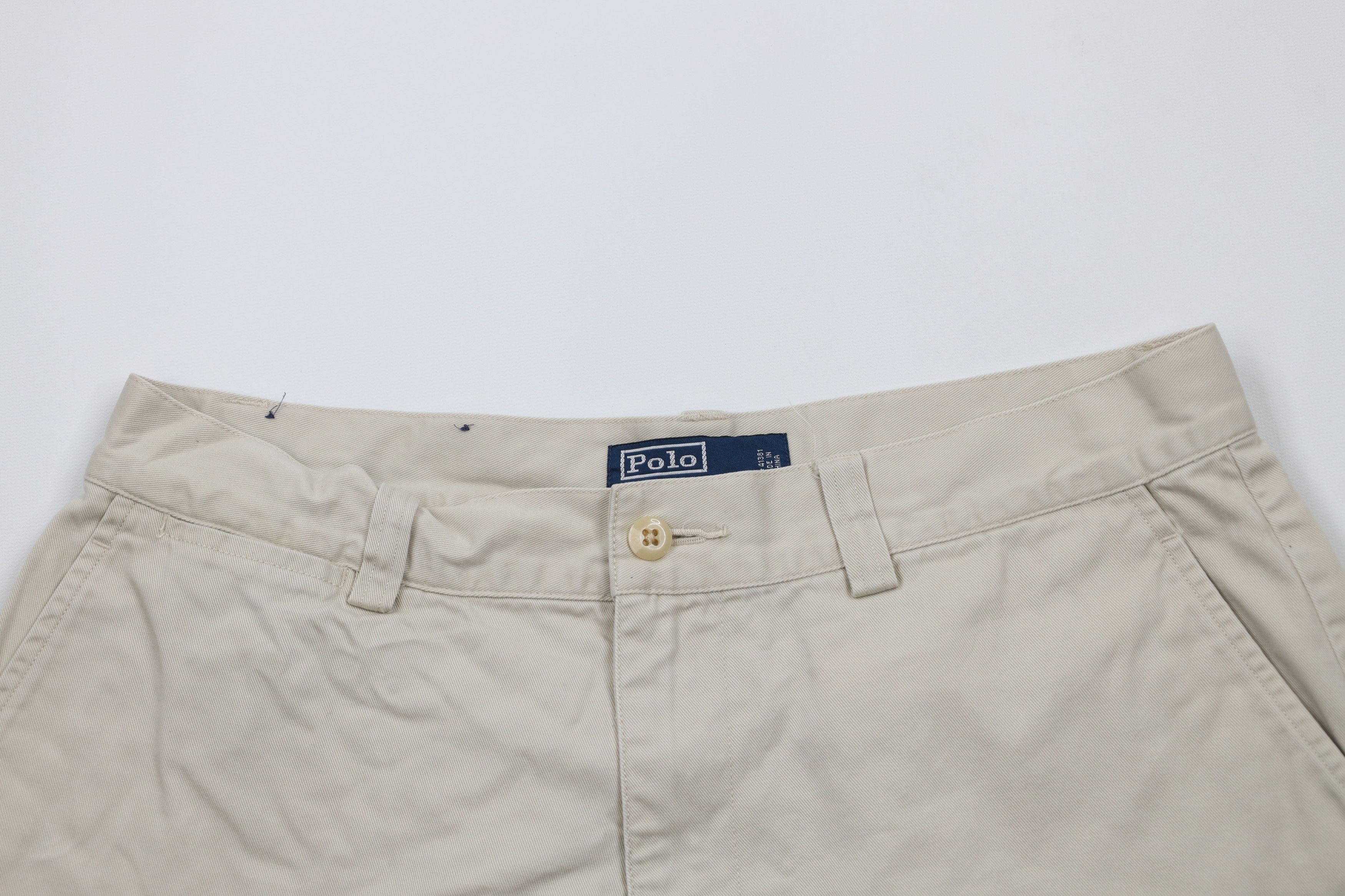 Ralph Lauren × Vintage Vintage 90s Ralph Lauren Above Knee Chino Shorts Cotton Size US 32 / EU 48 - 2 Thumbnail