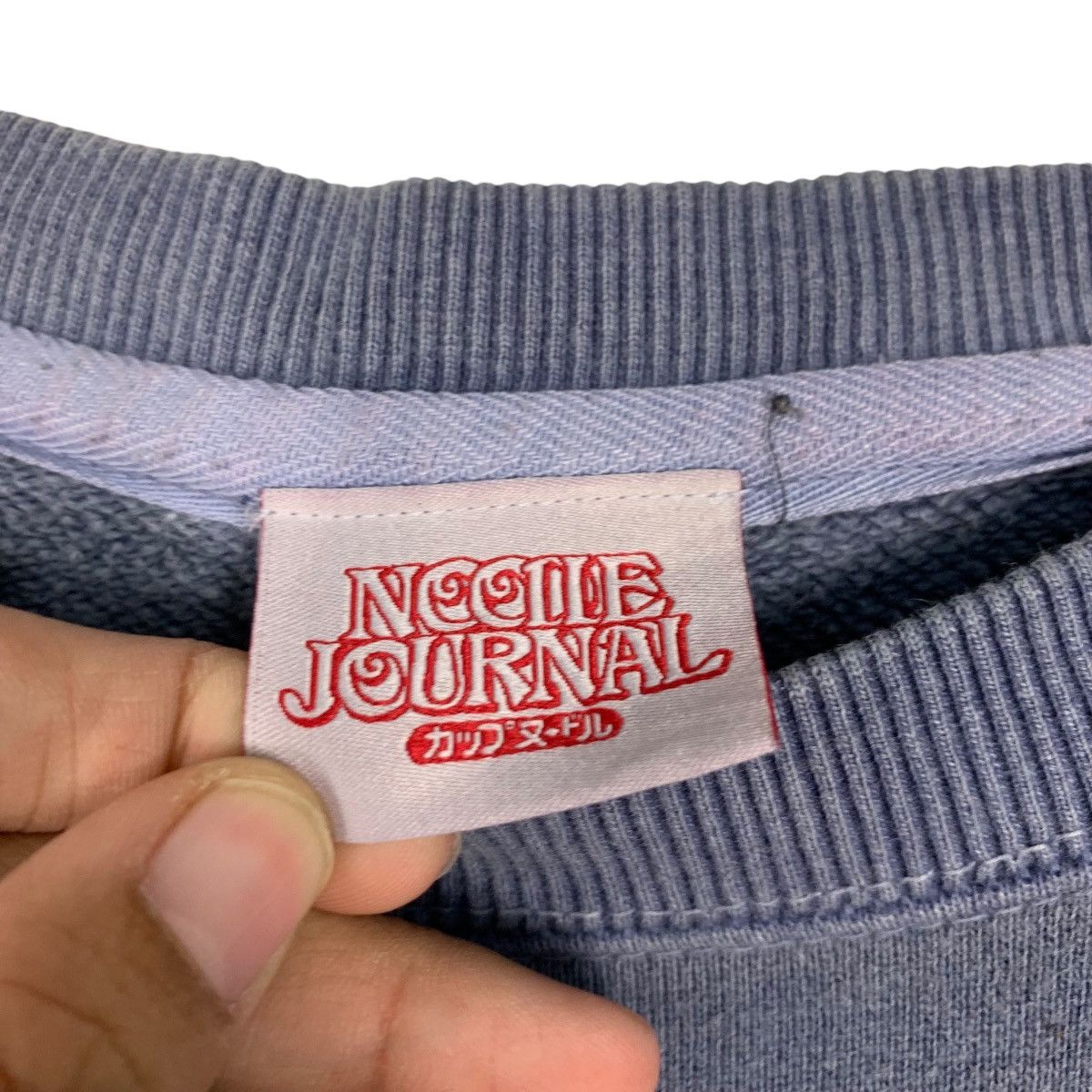 Japanese Brand NOODLE JOURNAL Collection Big Logo Sweatshirt #1949-C85 Size US L / EU 52-54 / 3 - 11 Thumbnail