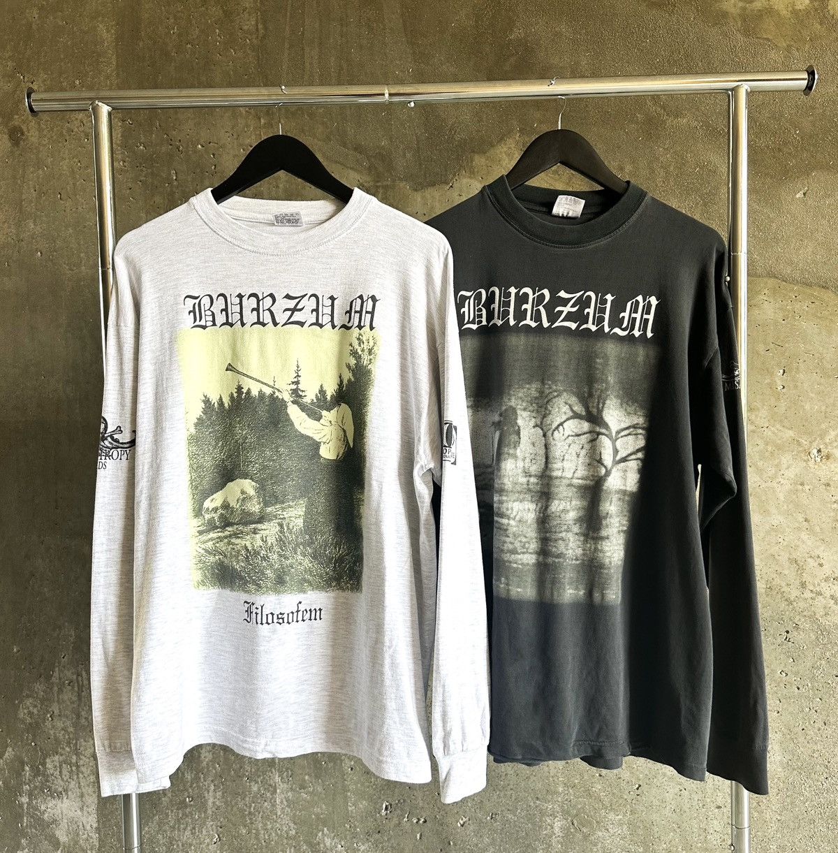 Band Tees Burzum 90’s “When Night Falls” Long Sleeve Shirt Size US XL / EU 56 / 4 - 8 Thumbnail