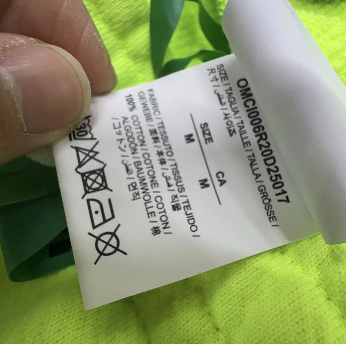 Off-White Off-White Fluorescent Yellow 3D Pencil Sweatshorts Size US 30 / EU 46 - 4 Thumbnail