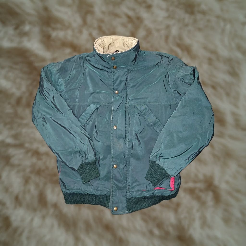 Pendleton VINTAGE Pendleton Lobo Jacket Mens Large Green Bomber 80s Thinsulate Nylon Zipper Pockets End Zip Mens Size US L / EU 52-54 / 3 - 1 Thumbnail