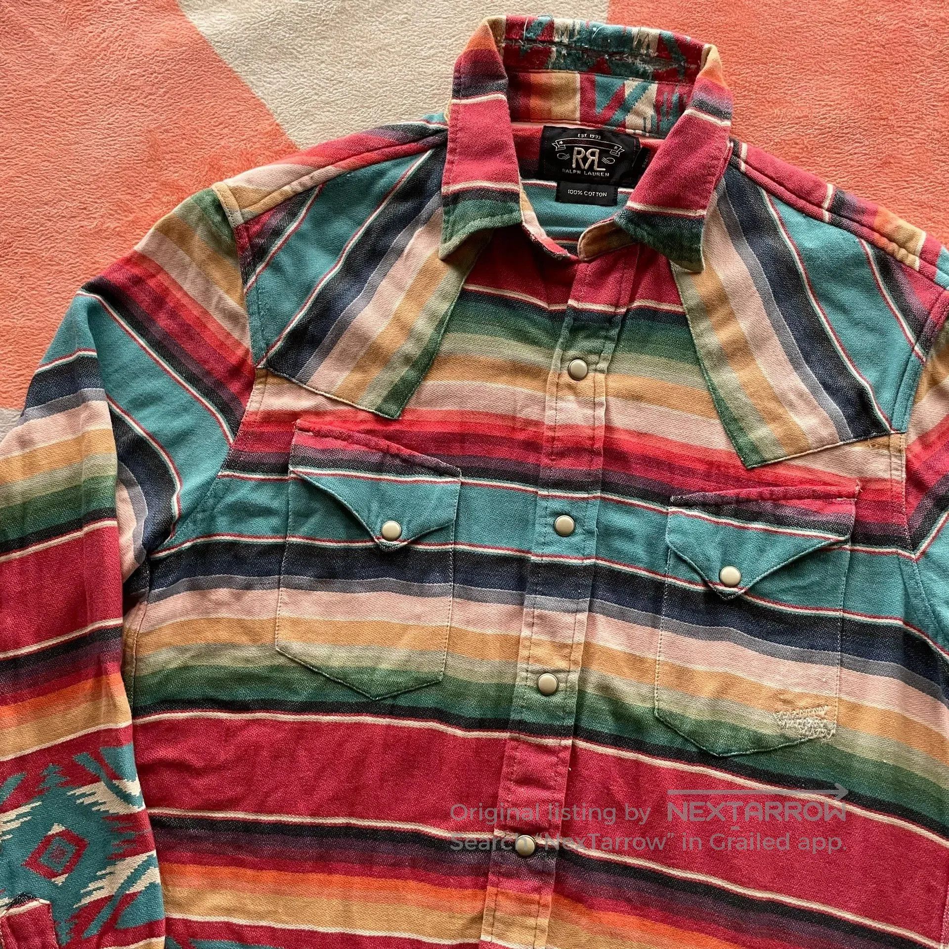RRL Ralph Lauren RRL Double RL Southwest Shirt. Size US S / EU 44-46 / 1 - 5 Thumbnail