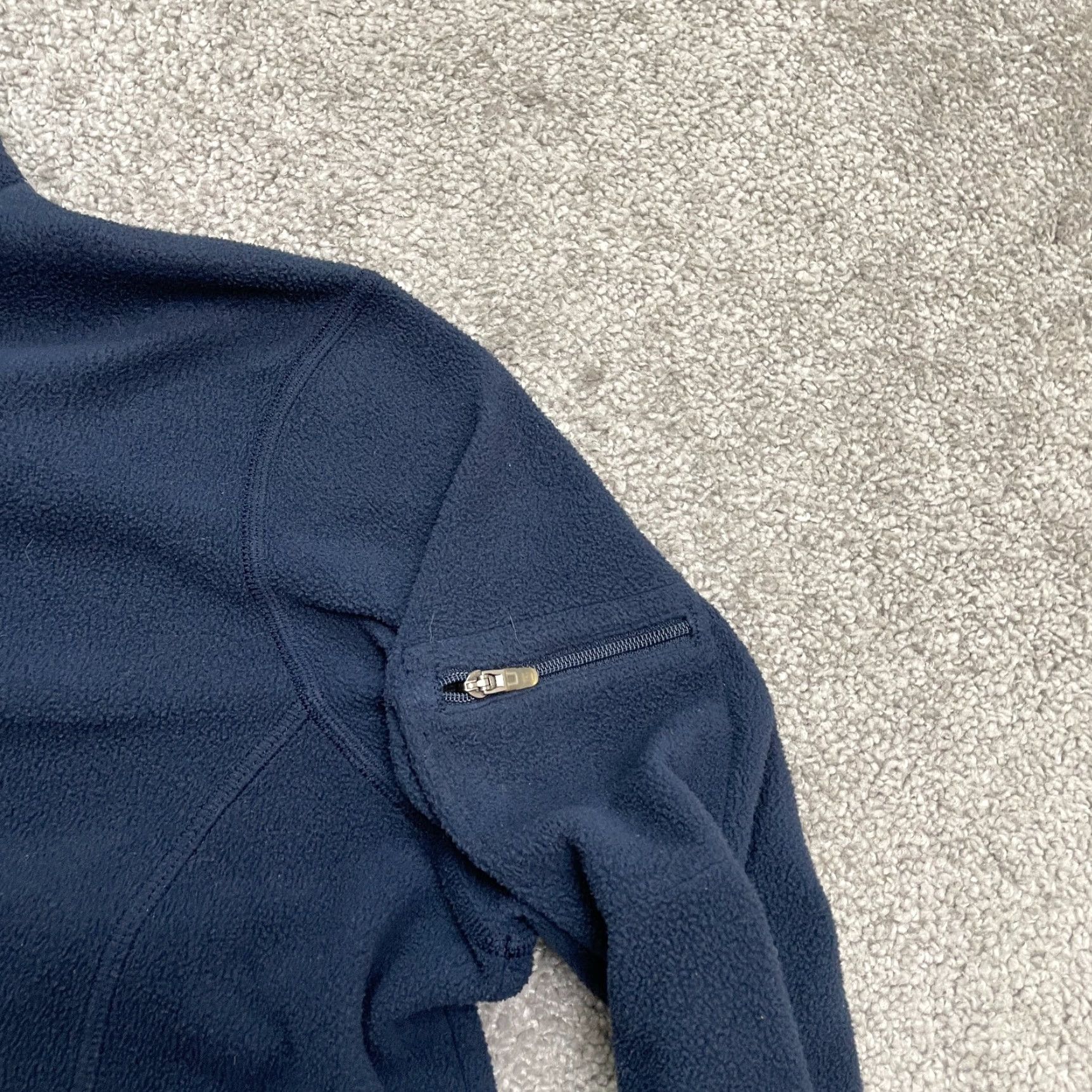 Vintage L.L. Bean Jacket Mens Small Navy Blue Full Zip Fleece Pocket Casual Outdoor Hike Size S / US 4 / IT 40 - 4 Thumbnail